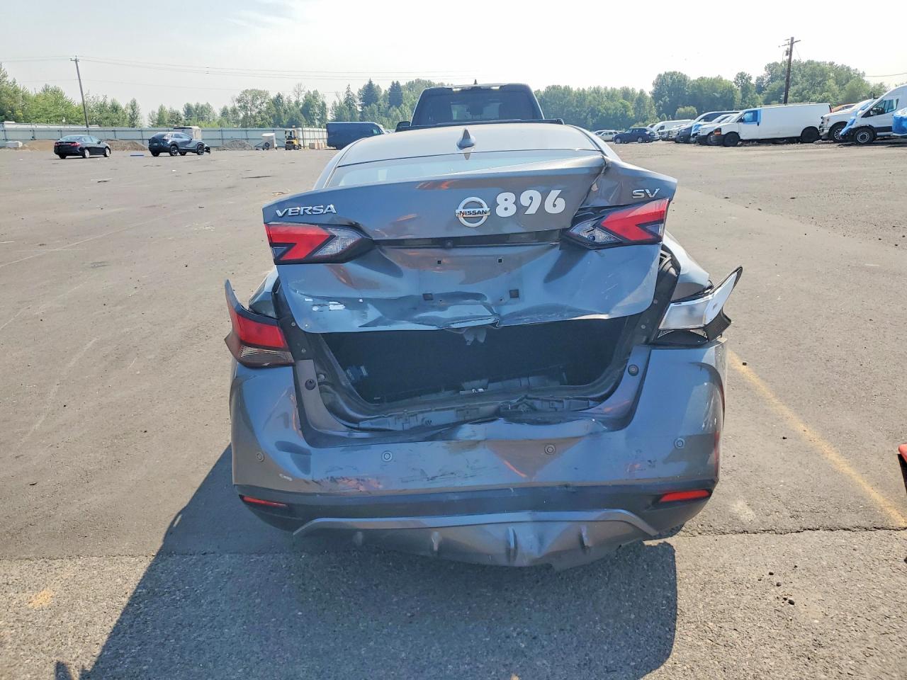 2021 Nissan Versa Sv Gray vin: 3N1CN8EV8ML876926