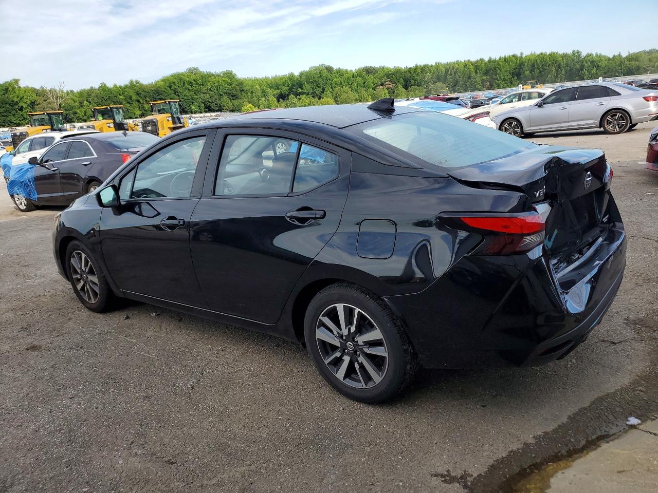 2021 Nissan Versa Sv Черный vin: 3N1CN8EVXML830935