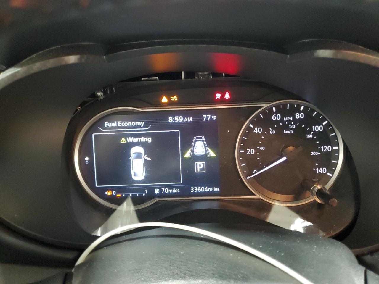 2025 Nissan Versa Sr Blue vin: 3N1CN8FV4SL832644 Damage: Warning Light - Air Bag, On, Unacceptable