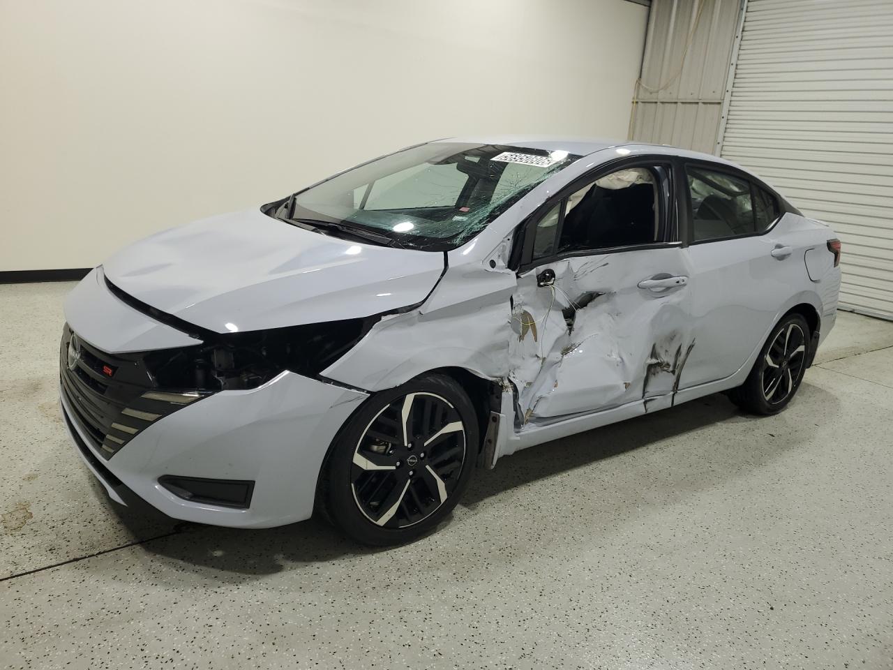 2025 Nissan Versa Sr Blue vin: 3N1CN8FV4SL832644 Damage: Left Front Fender, Severe Damage, Replacement Required