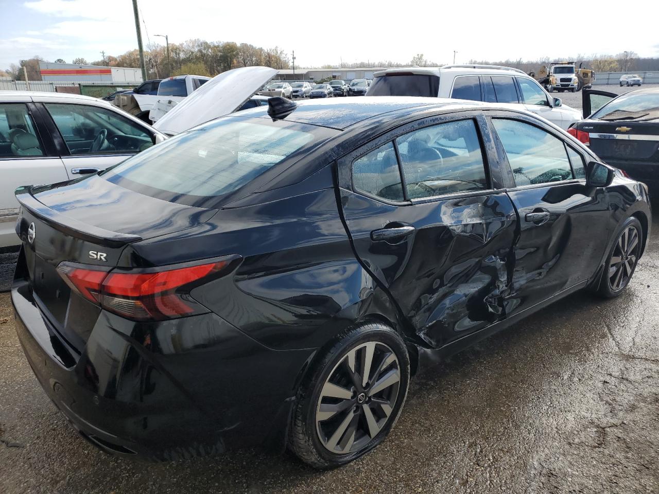 2020 Nissan Versa Sr Черный vin: 3N1CN8FV9LL803433