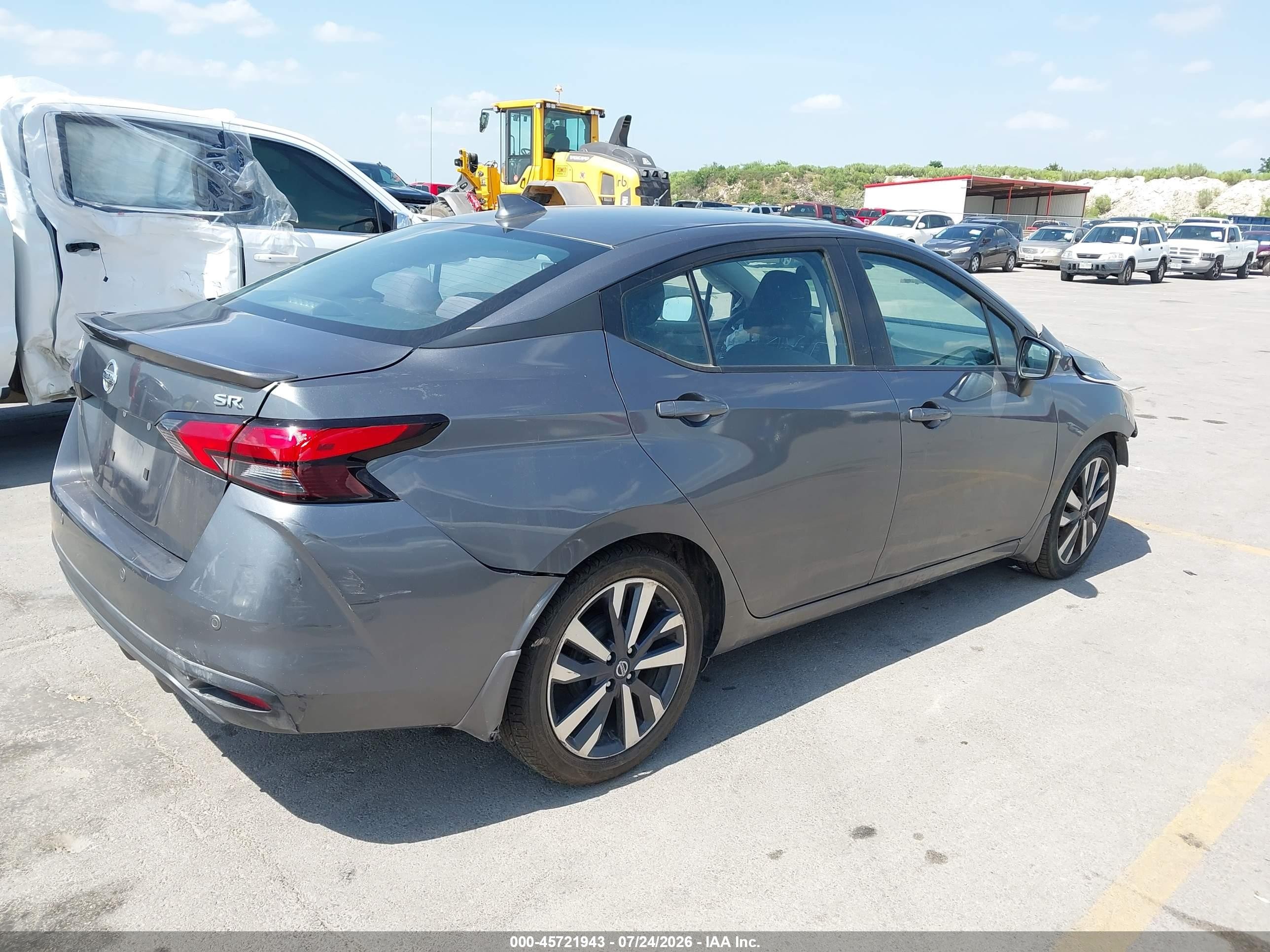 2021 Nissan Versa Sr Xtronic Cvt Gray vin: 3N1CN8FVXML807606