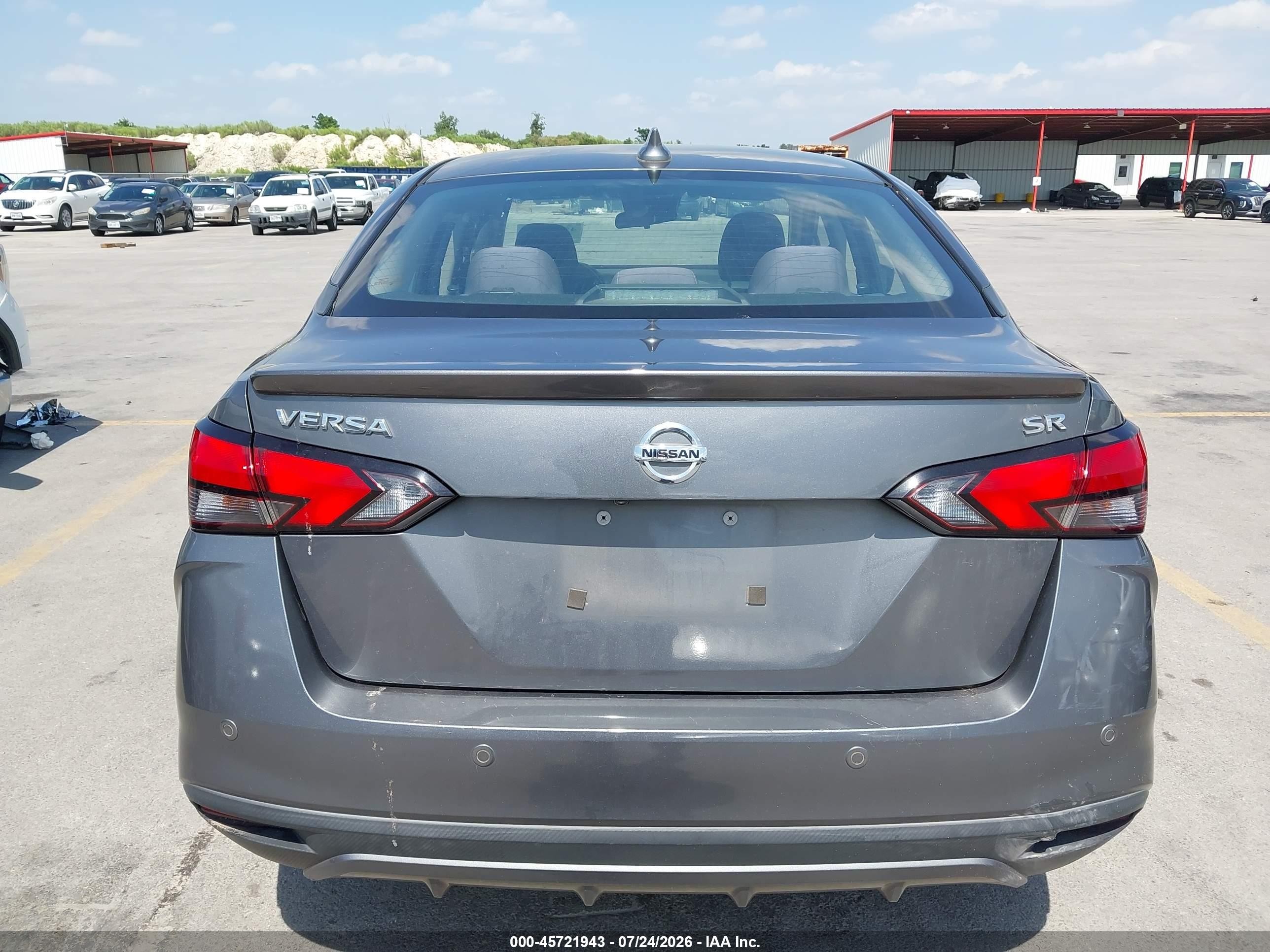 2021 Nissan Versa Sr Xtronic Cvt Gray vin: 3N1CN8FVXML807606