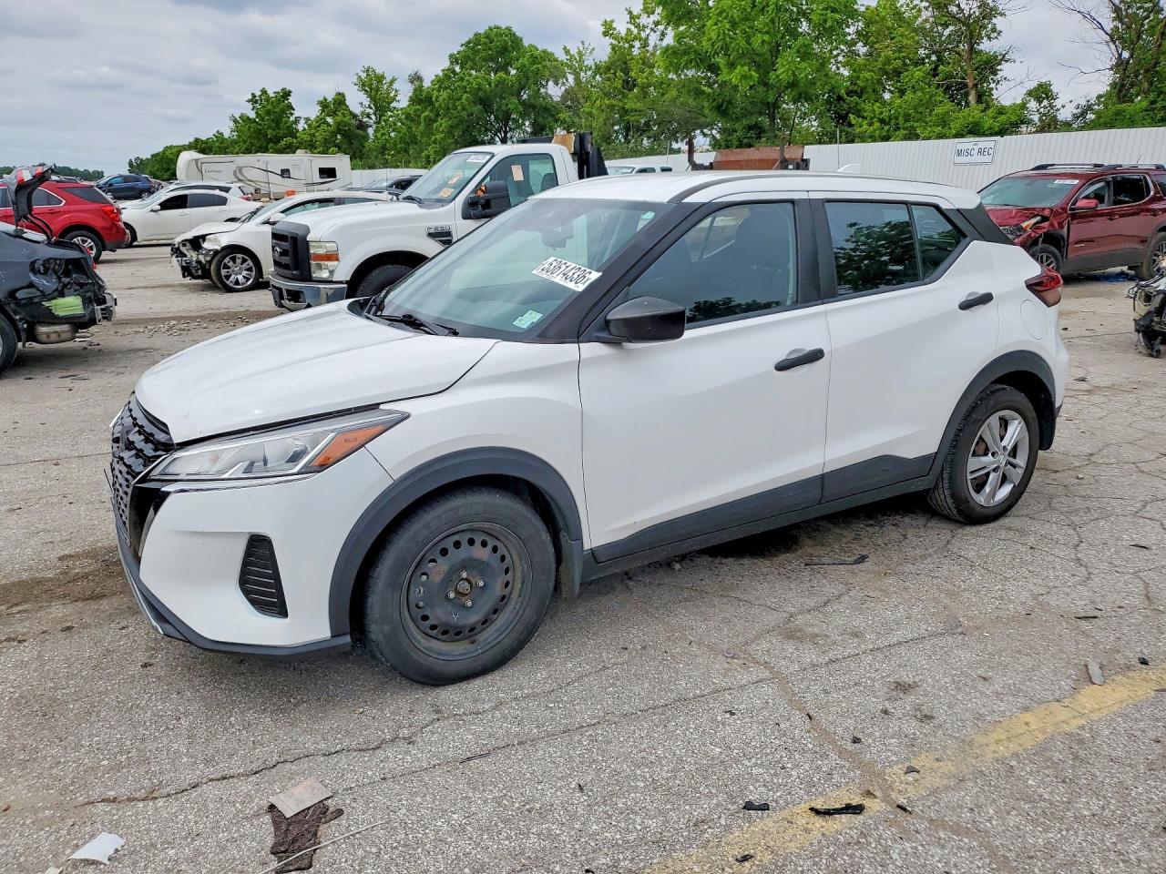 2021 Nissan Kicks S Белый vin: 3N1CP5BV0ML492684