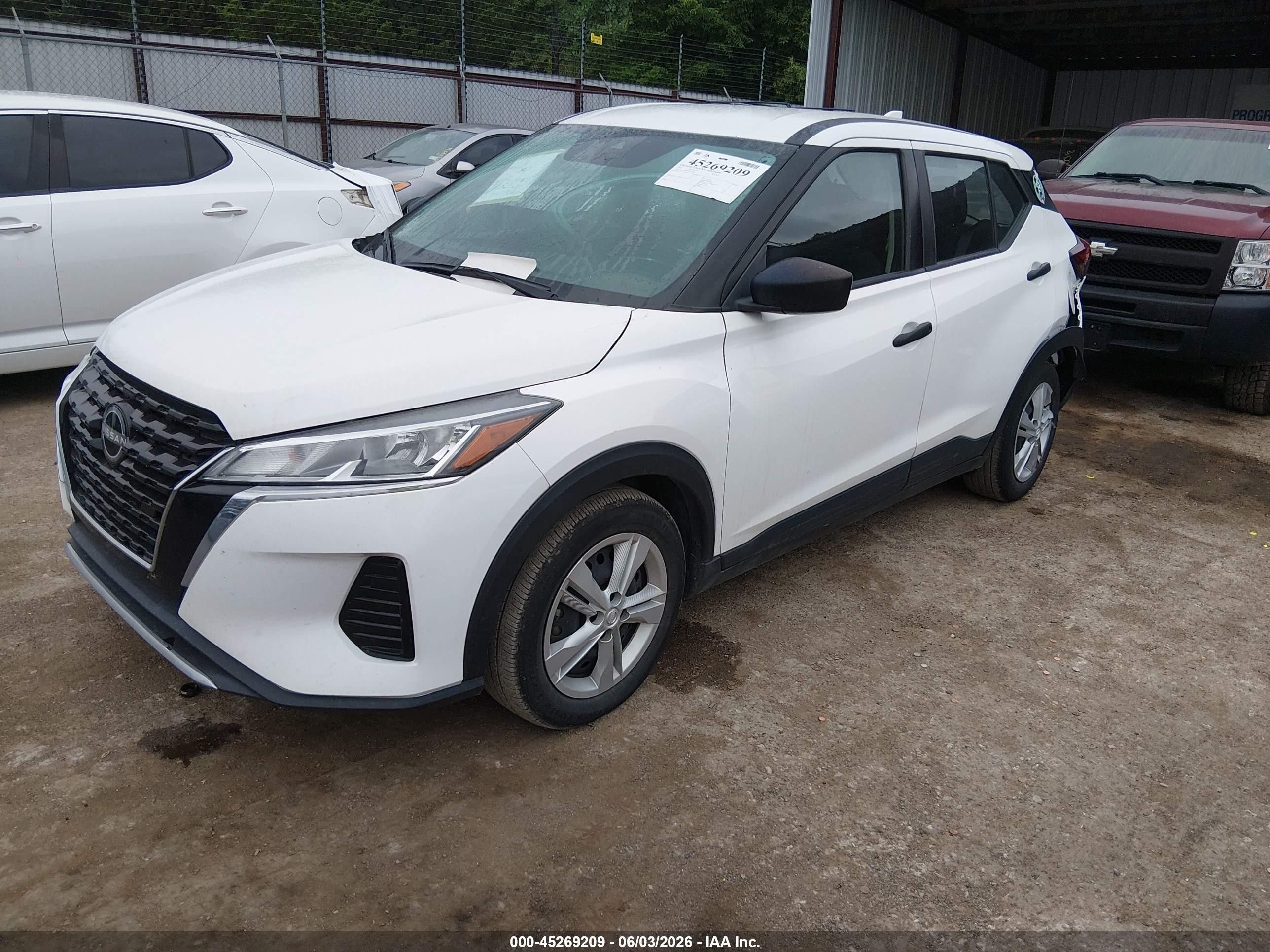 2024 Nissan Kicks S Xtronic Cvt White vin: 3N1CP5BV0RL532107