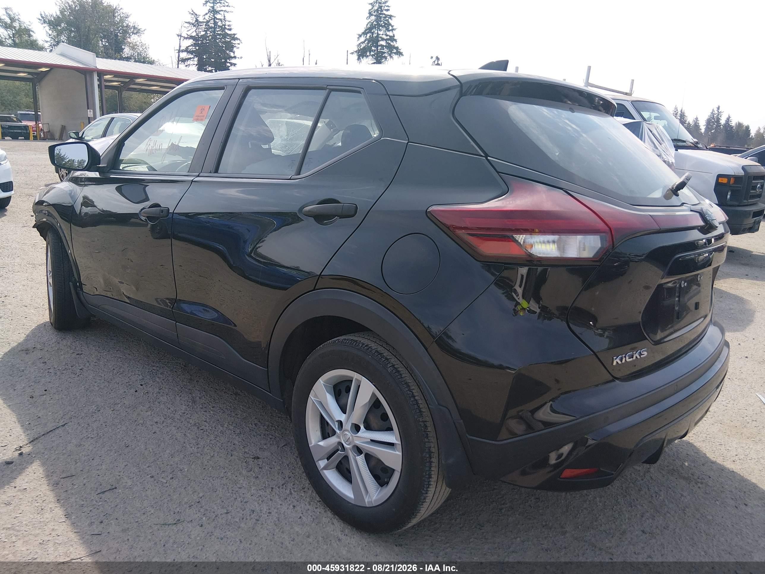 2023 Nissan Kicks S Xtronic Cvt Black vin: 3N1CP5BV1PL505821