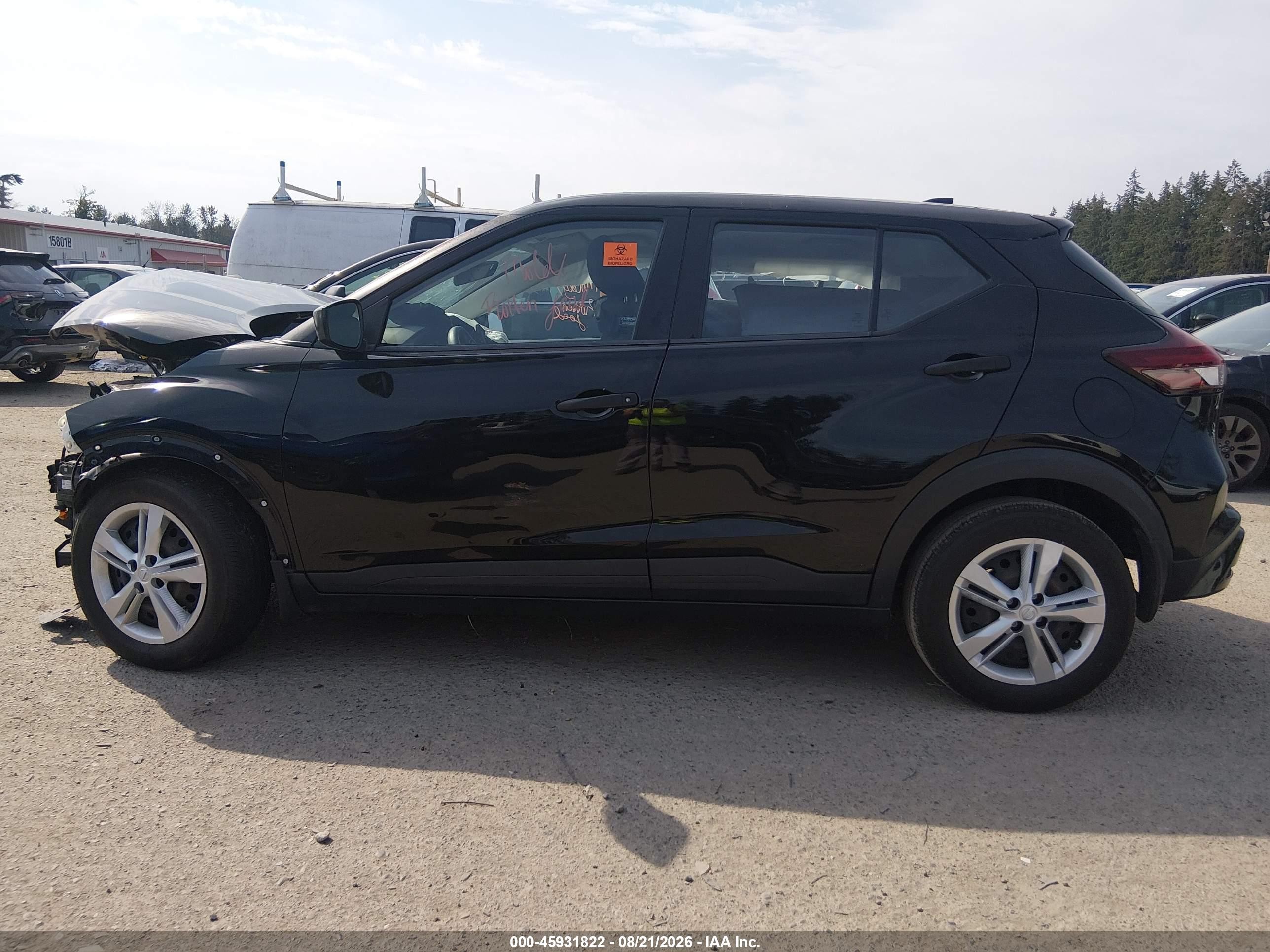 2023 Nissan Kicks S Xtronic Cvt Black vin: 3N1CP5BV1PL505821