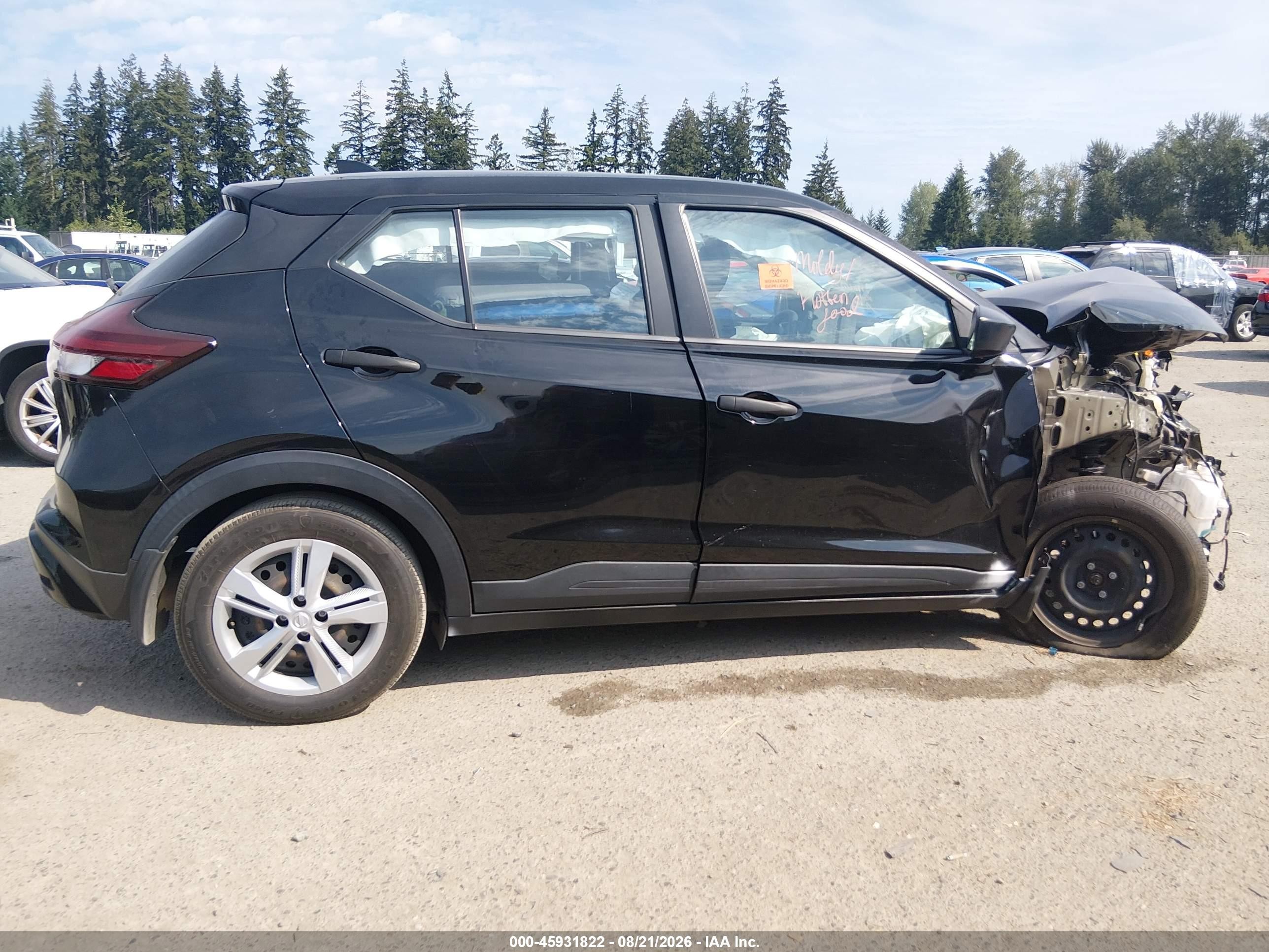 2023 Nissan Kicks S Xtronic Cvt Black vin: 3N1CP5BV1PL505821