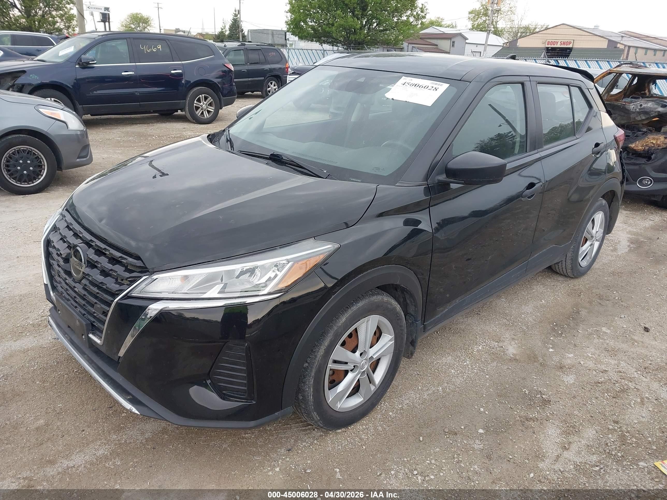 2021 Nissan Kicks S Xtronic Cvt Черный vin: 3N1CP5BV3ML509526