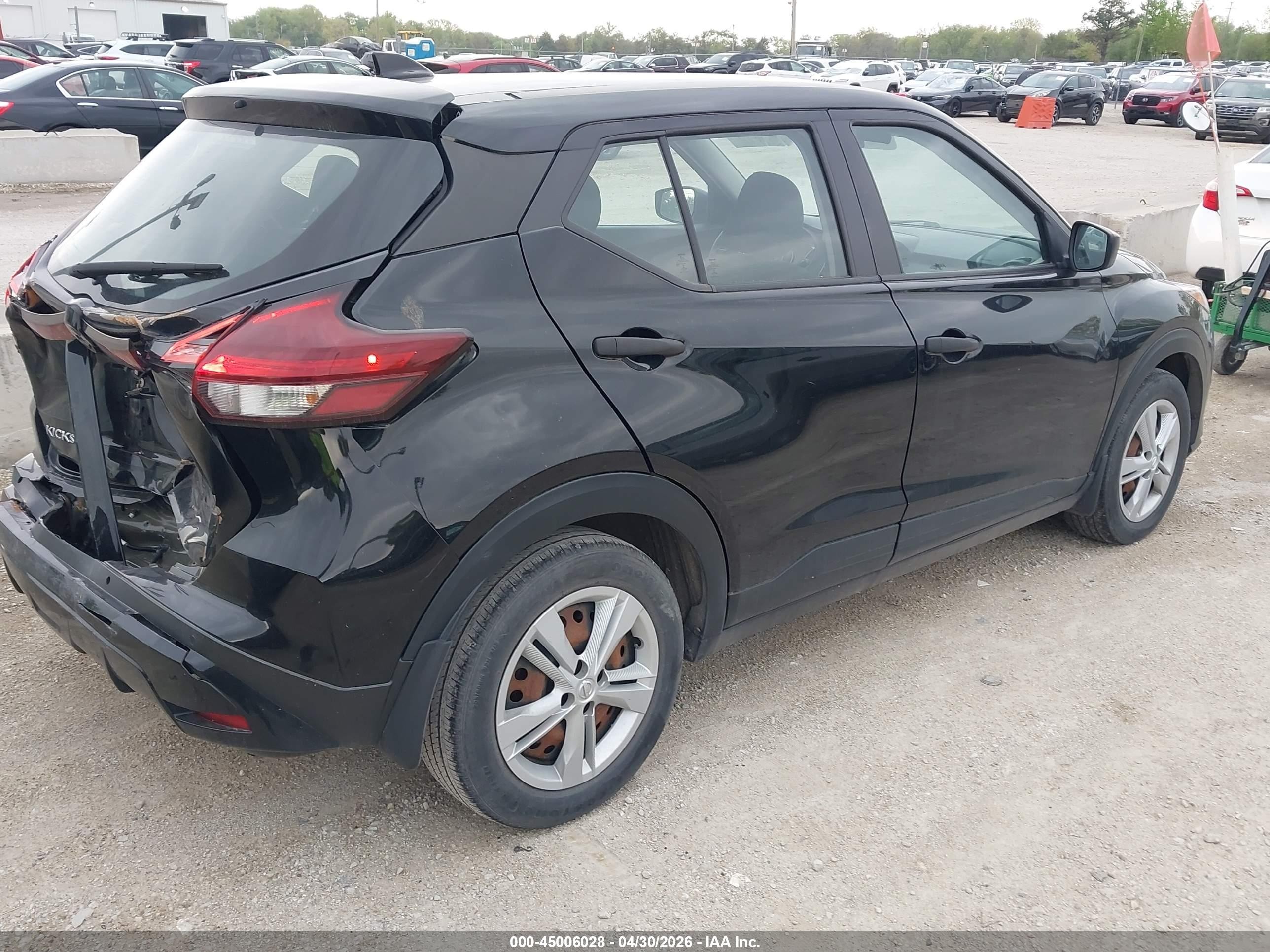 2021 Nissan Kicks S Xtronic Cvt Черный vin: 3N1CP5BV3ML509526