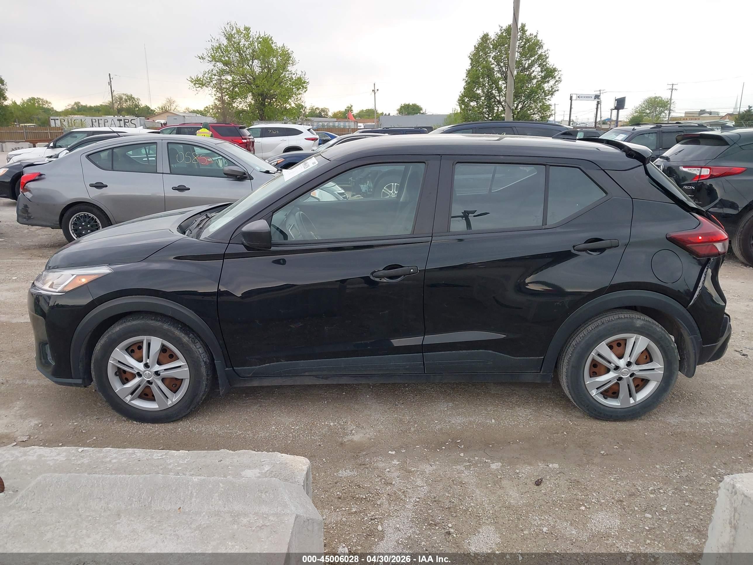 2021 Nissan Kicks S Xtronic Cvt Черный vin: 3N1CP5BV3ML509526