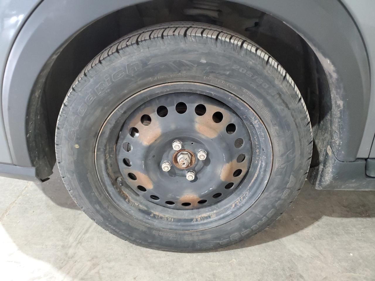 2023 Nissan Kicks S Charcoal vin: 3N1CP5BV3PL468030 Damage: Left Front Wheel Cover, Missing, Replacement Required