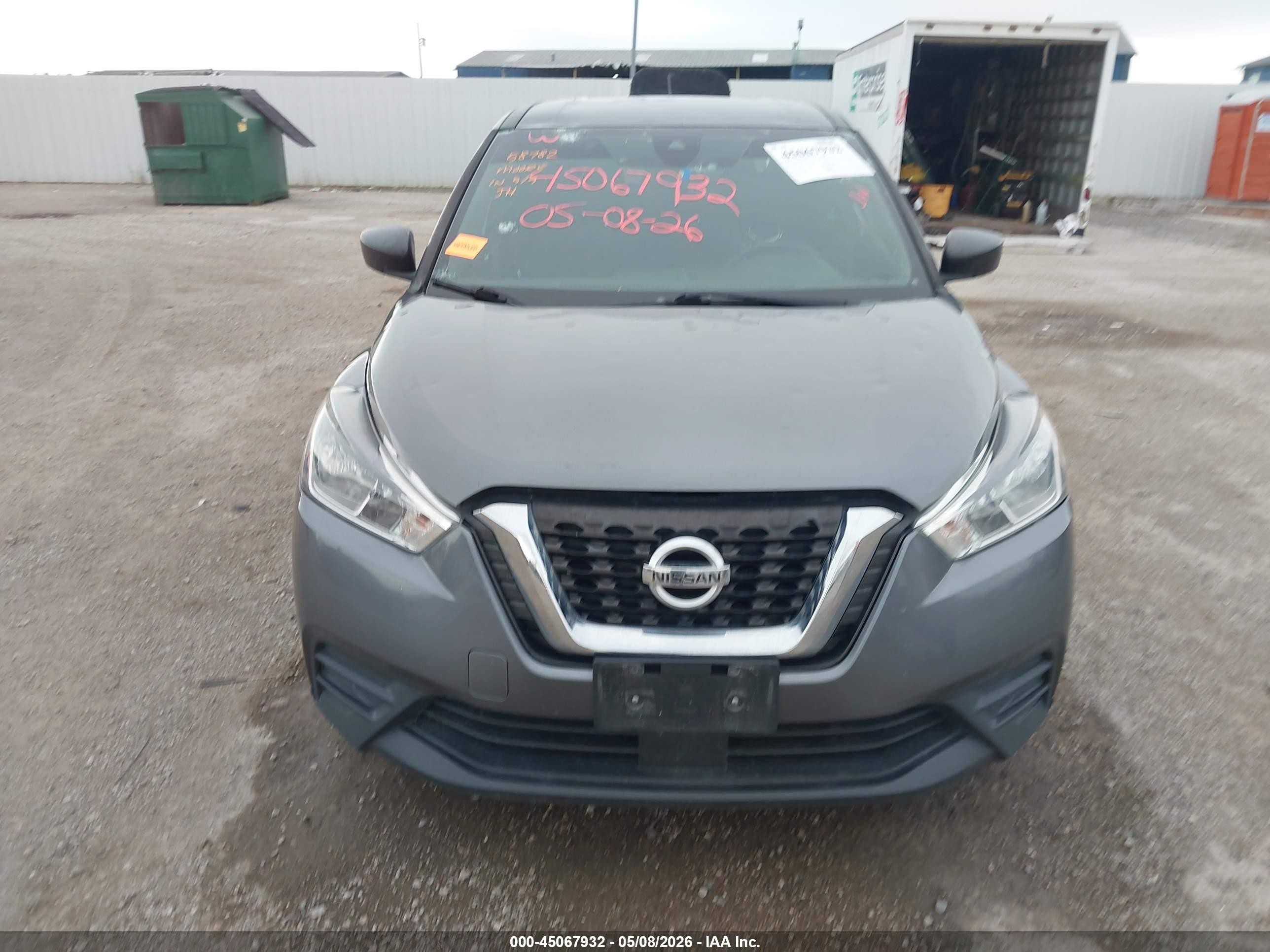 2020 Nissan Kicks S Xtronic Cvt Gray vin: 3N1CP5BV4LL552108
