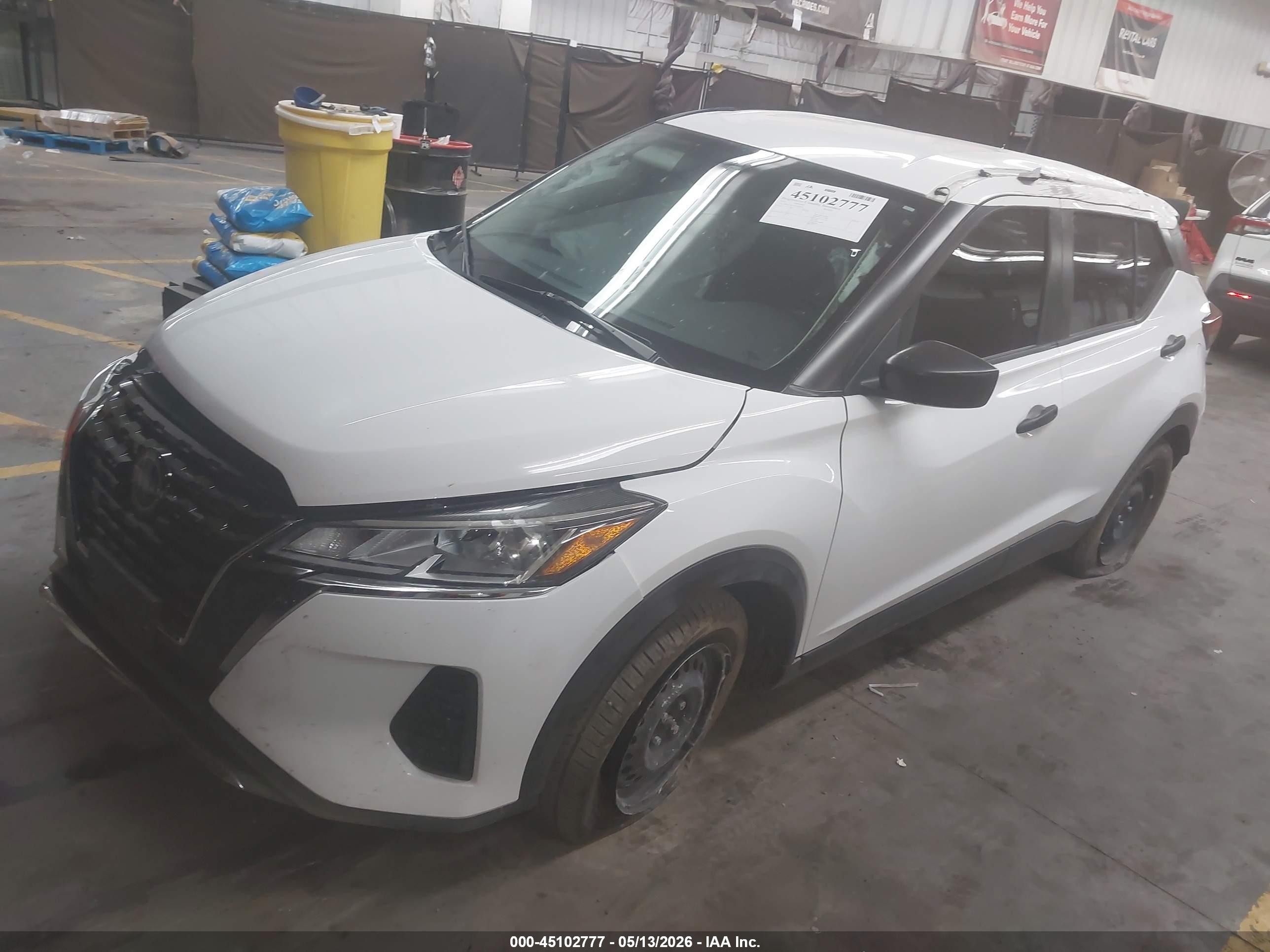 2023 Nissan Kicks S Xtronic Cvt White vin: 3N1CP5BV4PL560263