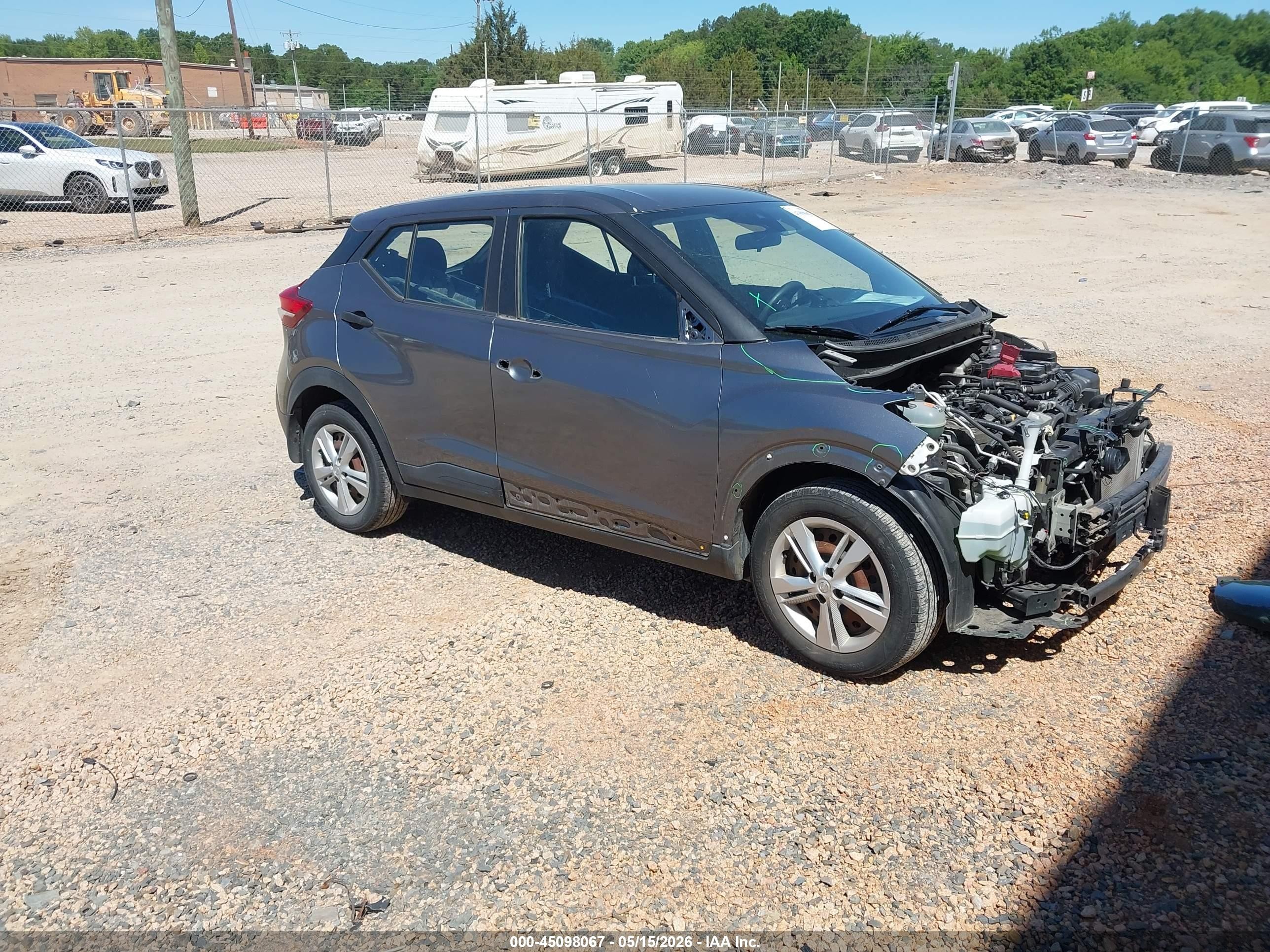 2020 Nissan Kicks S Xtronic Cvt Gray vin: 3N1CP5BV6LL534645