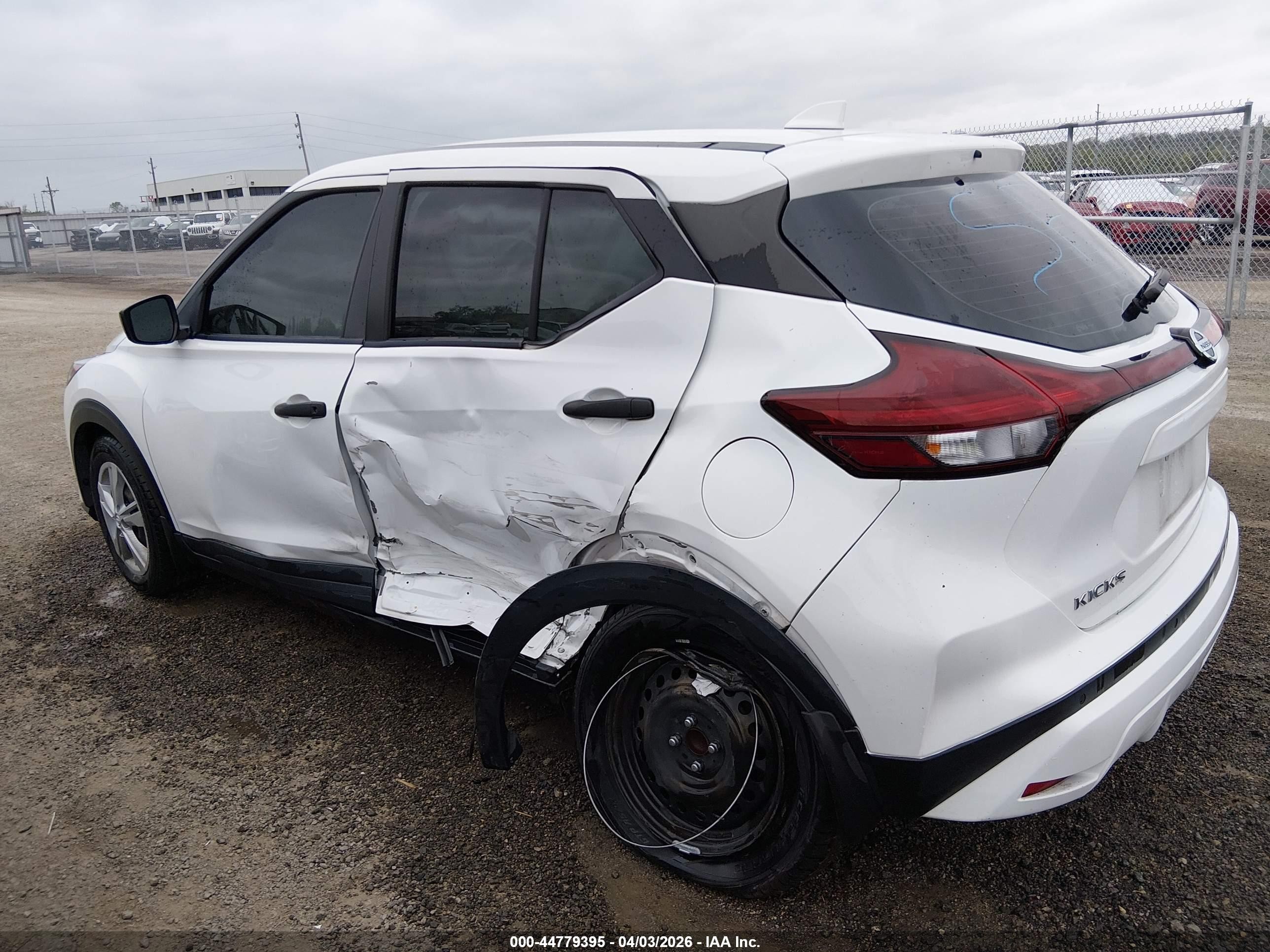 2021 Nissan Kicks S Xtronic Cvt White vin: 3N1CP5BV6ML564536