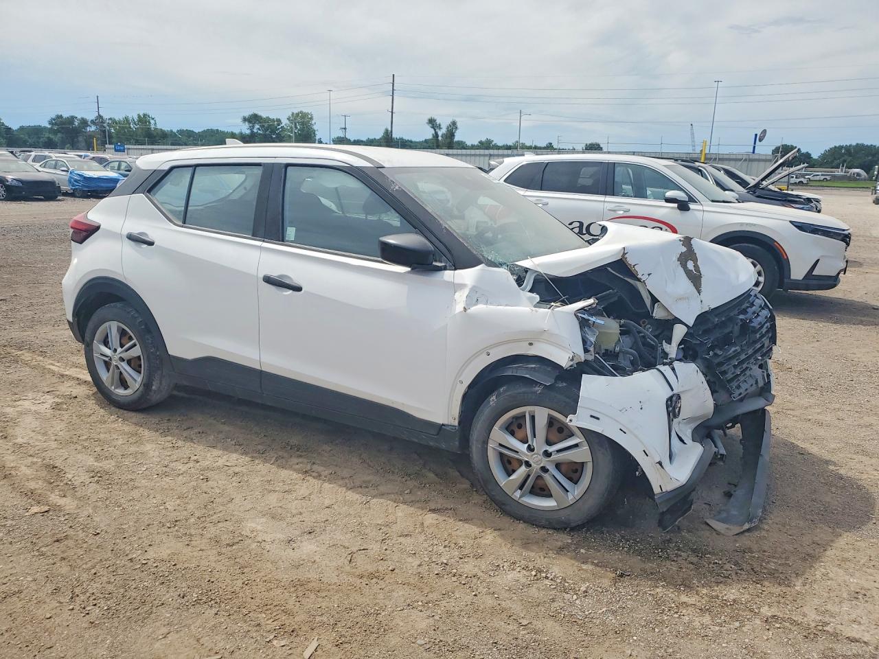 2022 Nissan Kicks S White vin: 3N1CP5BV6NL488740