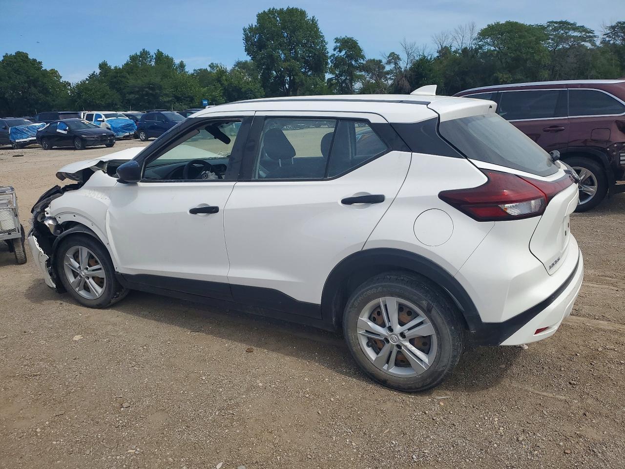 2022 Nissan Kicks S White vin: 3N1CP5BV6NL488740