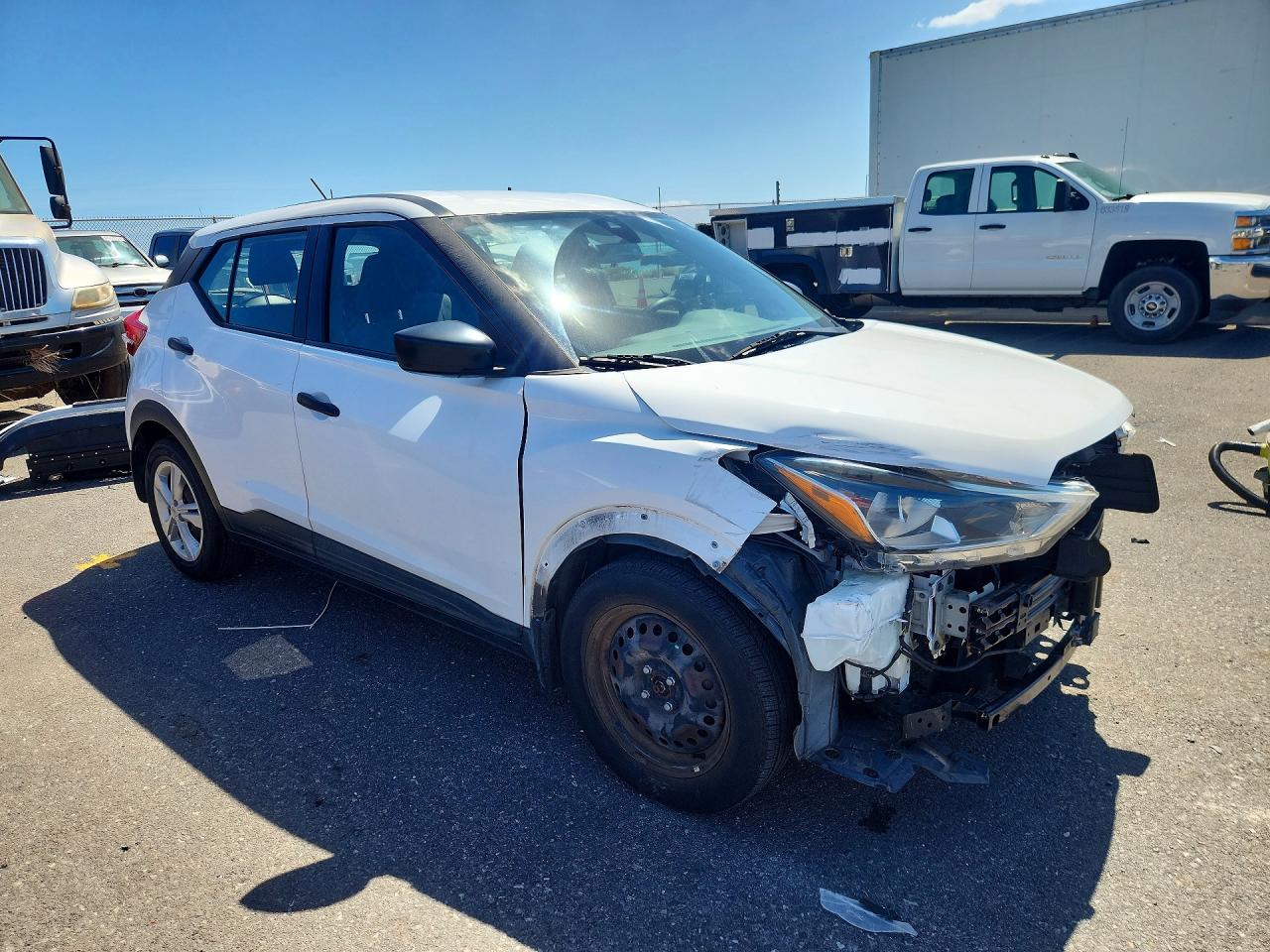 2020 Nissan Kicks S White vin: 3N1CP5BV8LL501422