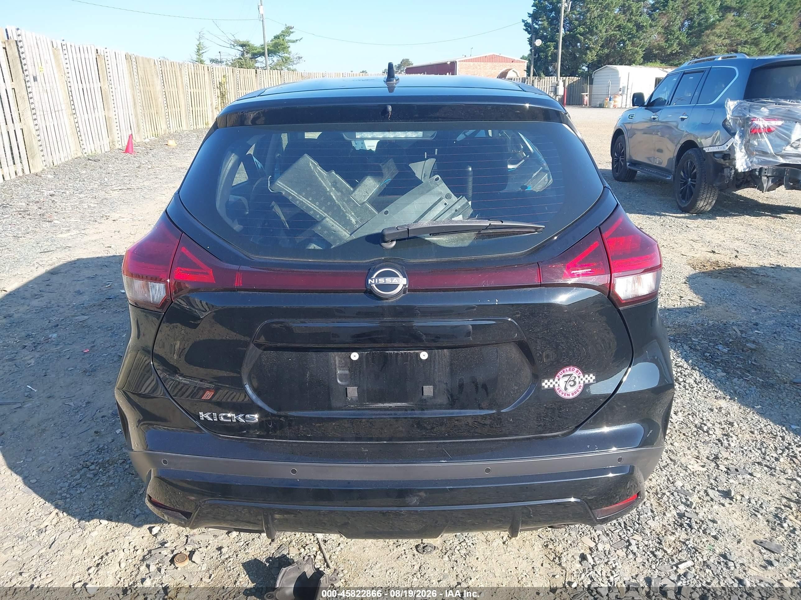 2022 Nissan Kicks S Xtronic Cvt Black vin: 3N1CP5BV8NL503528