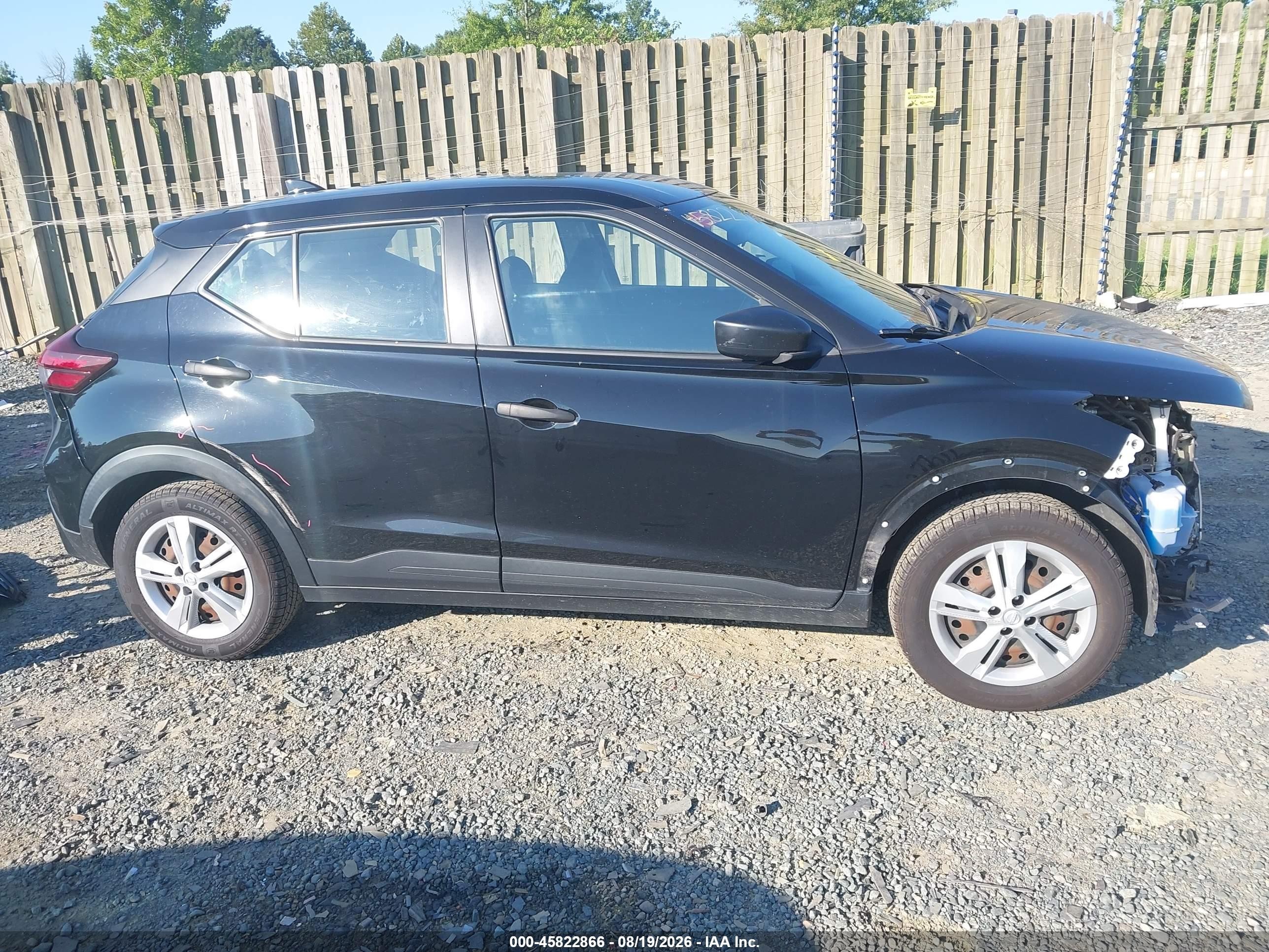 2022 Nissan Kicks S Xtronic Cvt Black vin: 3N1CP5BV8NL503528