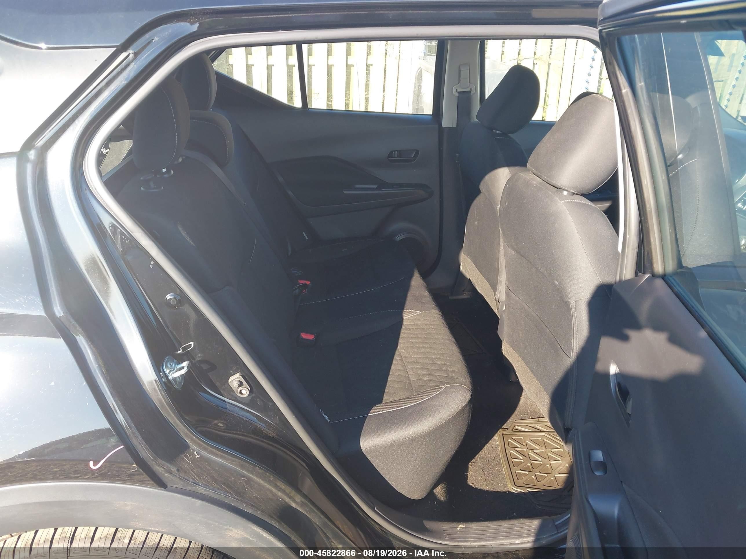 2022 Nissan Kicks S Xtronic Cvt Black vin: 3N1CP5BV8NL503528