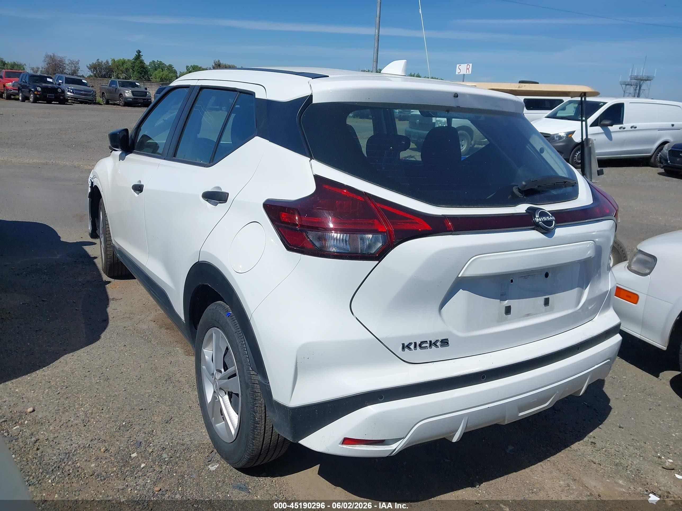 2023 Nissan Kicks S Xtronic Cvt White vin: 3N1CP5BV8PL514807