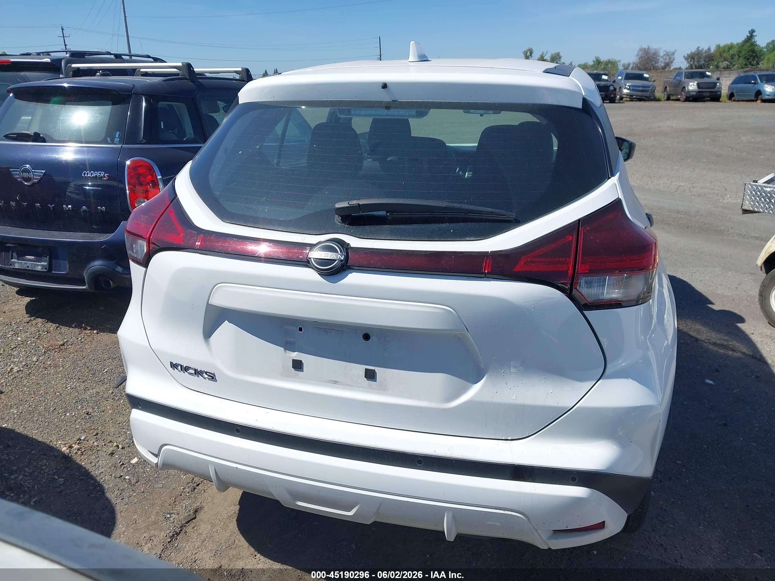 2023 Nissan Kicks S Xtronic Cvt White vin: 3N1CP5BV8PL514807