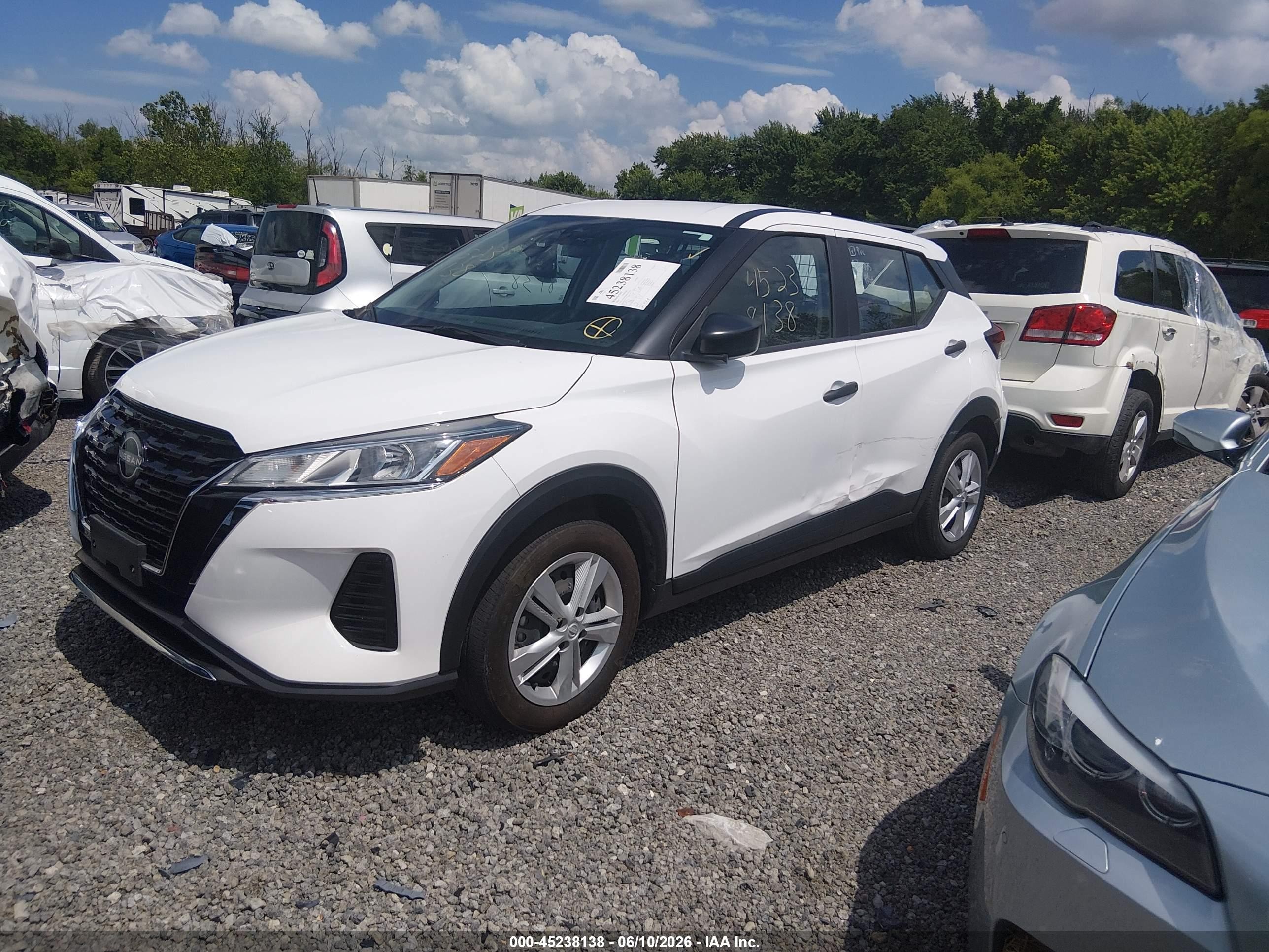 2024 Nissan Kicks S Xtronic Cvt White vin: 3N1CP5BV8RL505267