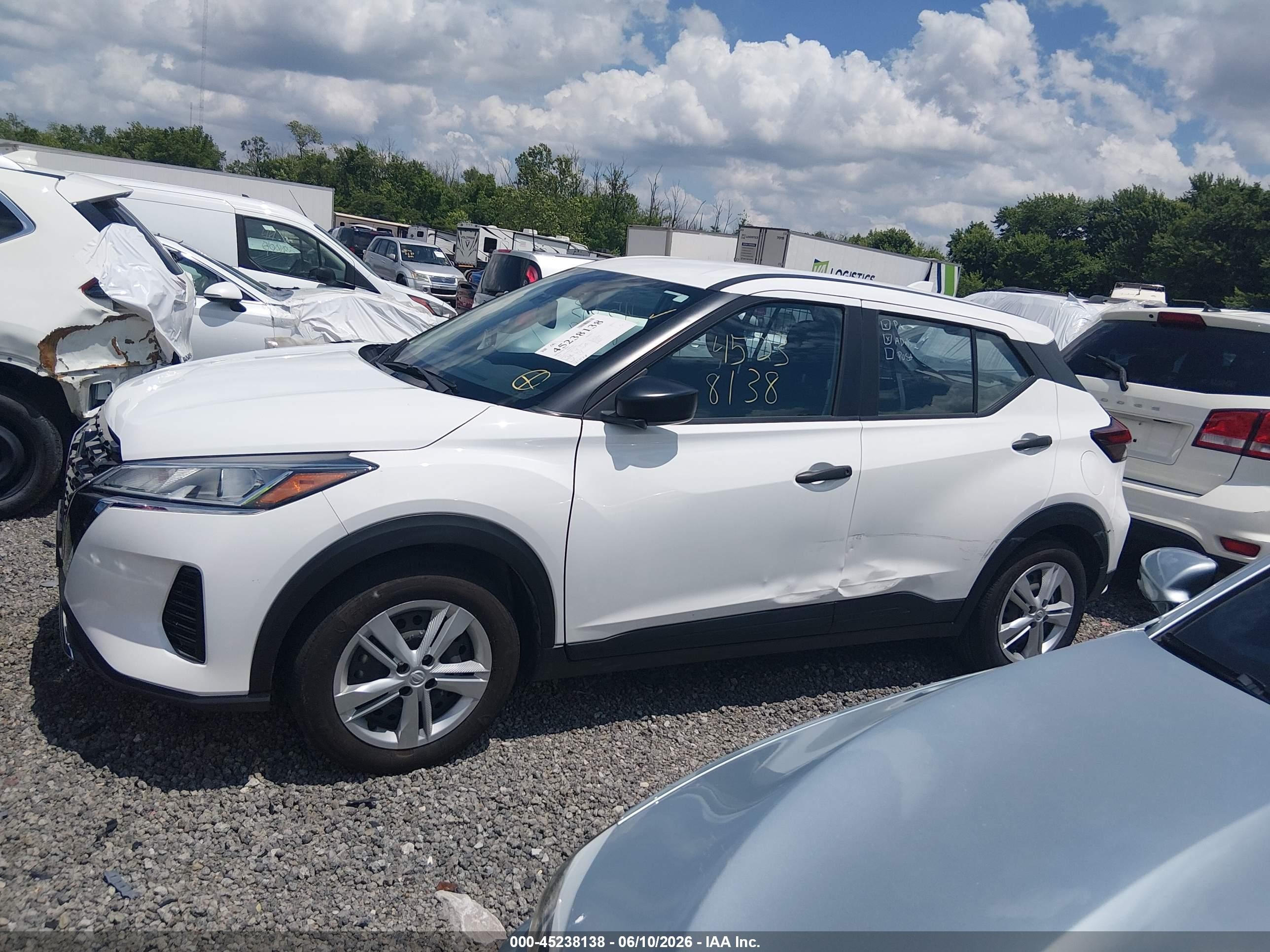 2024 Nissan Kicks S Xtronic Cvt White vin: 3N1CP5BV8RL505267