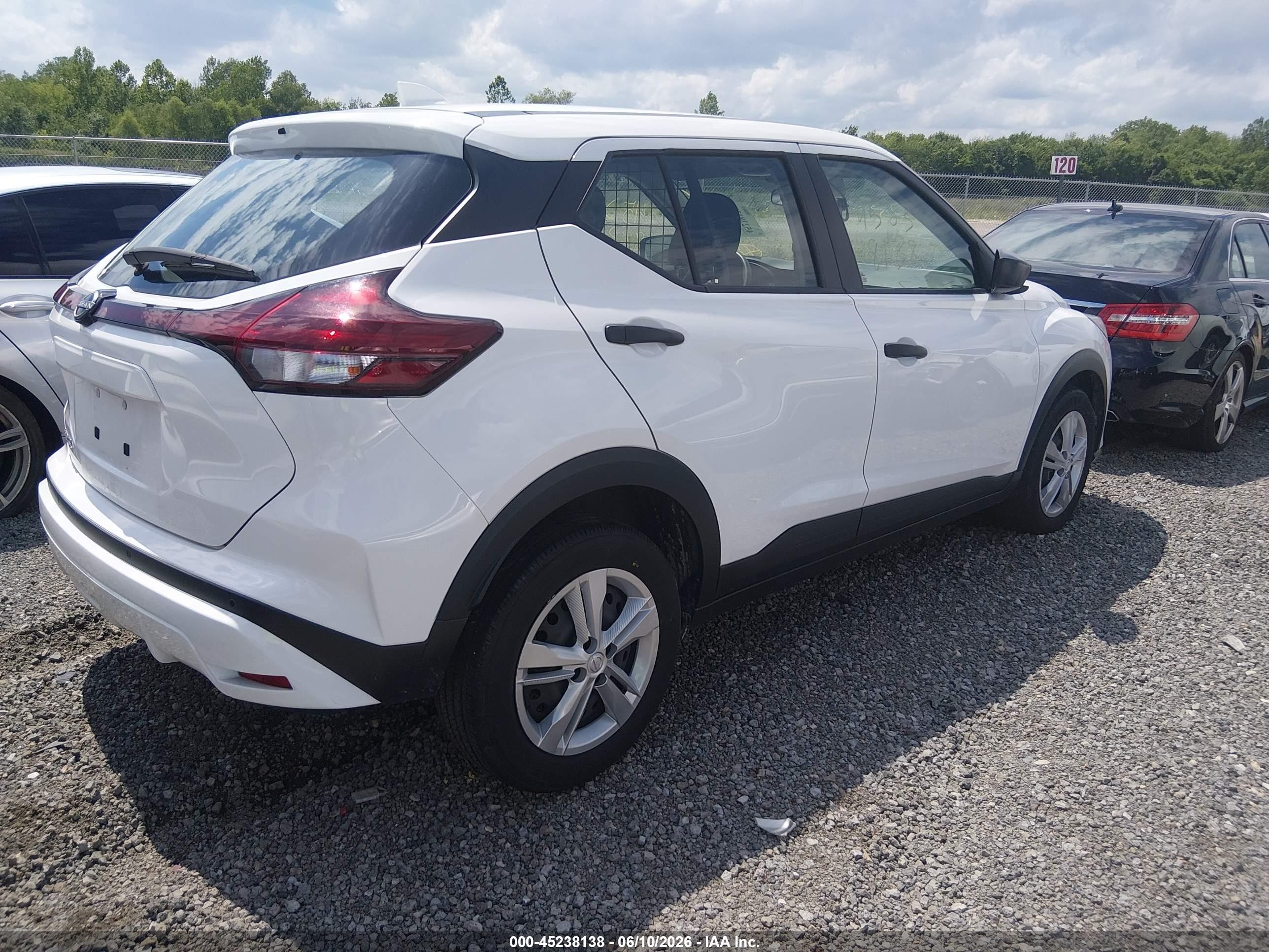2024 Nissan Kicks S Xtronic Cvt White vin: 3N1CP5BV8RL505267