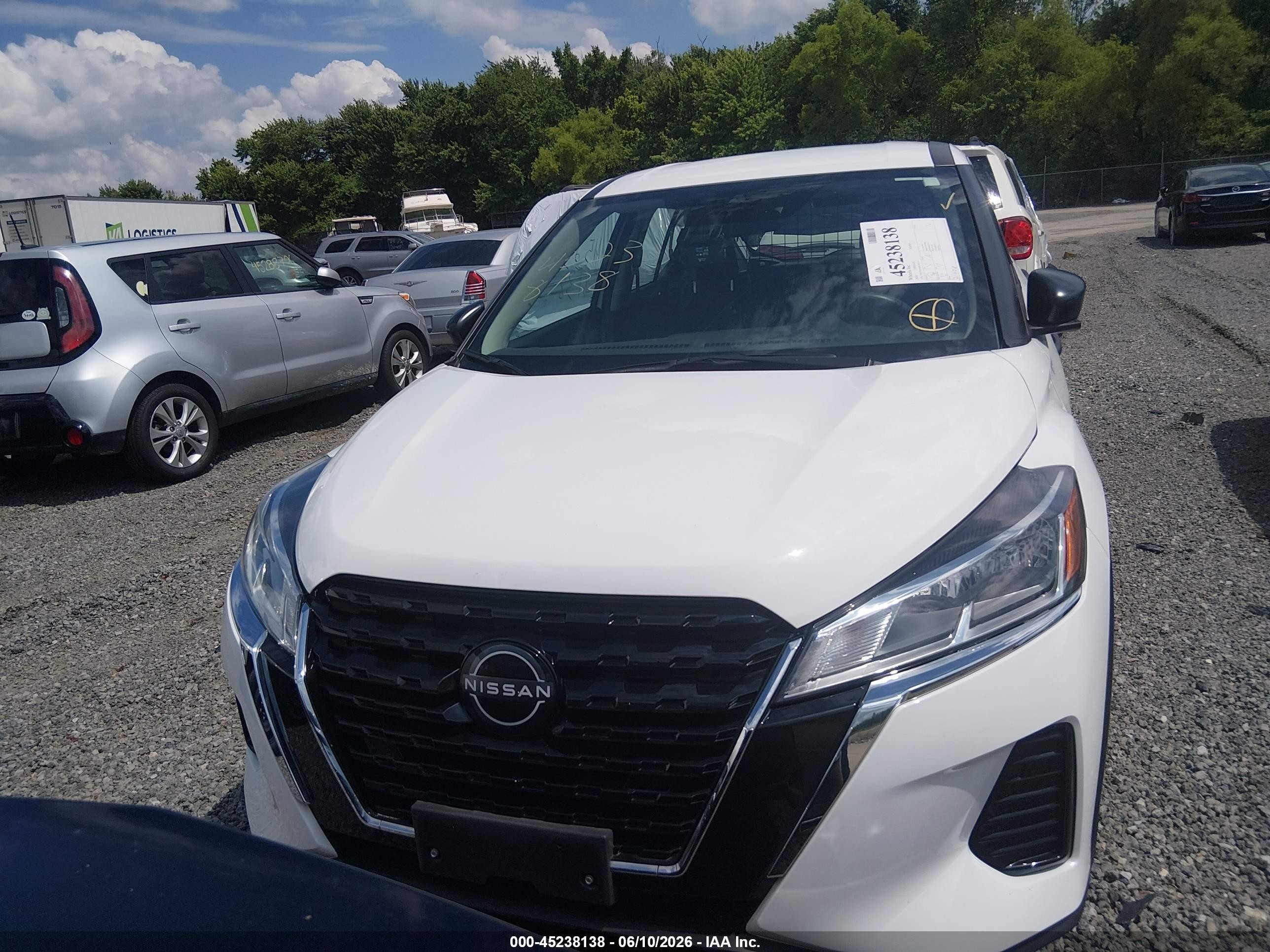 2024 Nissan Kicks S Xtronic Cvt White vin: 3N1CP5BV8RL505267