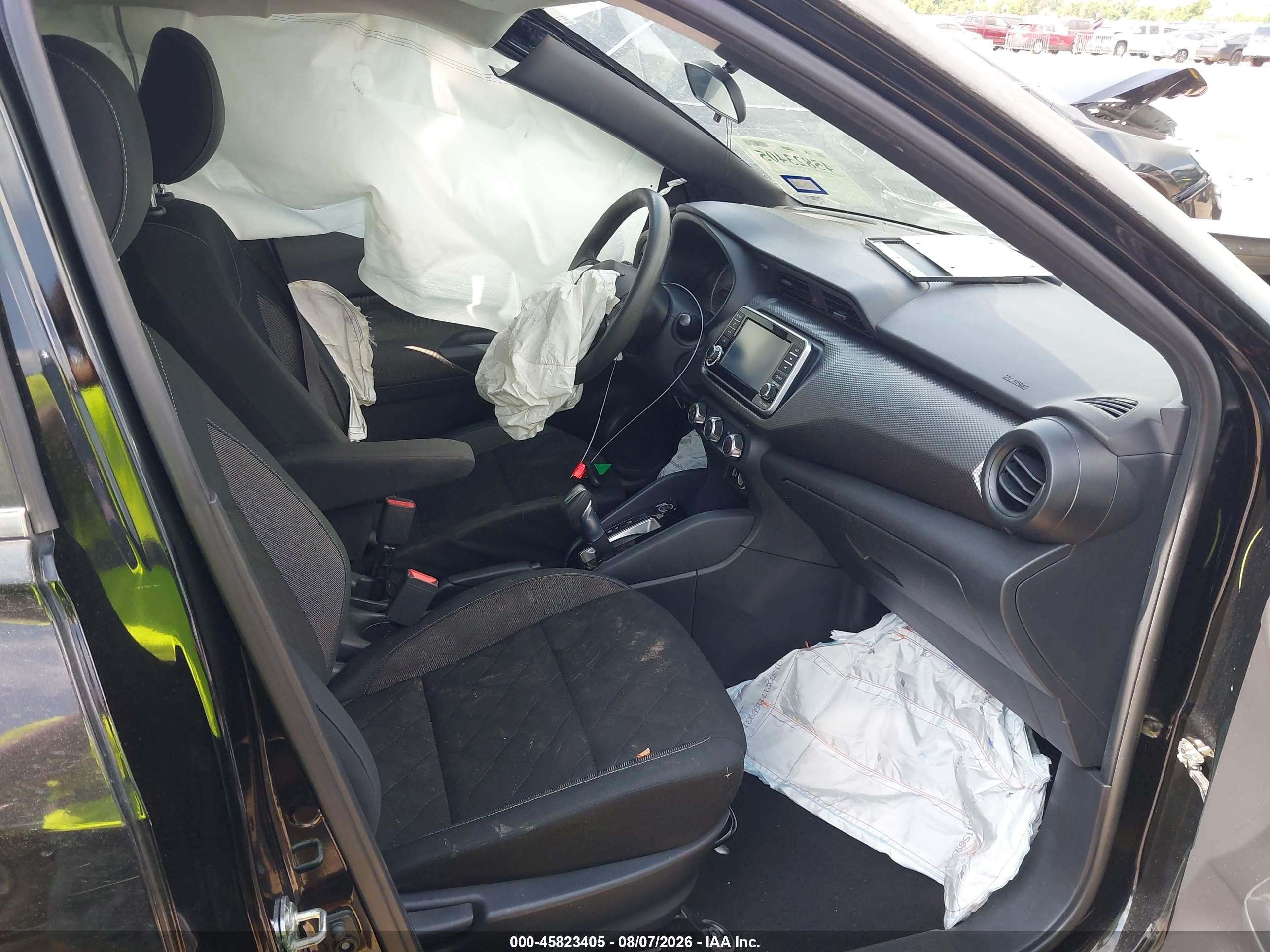 2020 Nissan Kicks S Xtronic Cvt Black vin: 3N1CP5BVXLL479410
