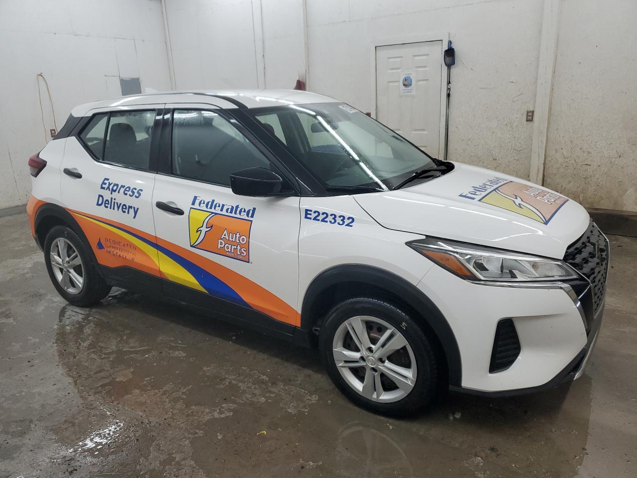2021 Nissan Kicks S White vin: 3N1CP5BVXML549523 Damage: Overall Vehicle, De-Identify, Removal Required