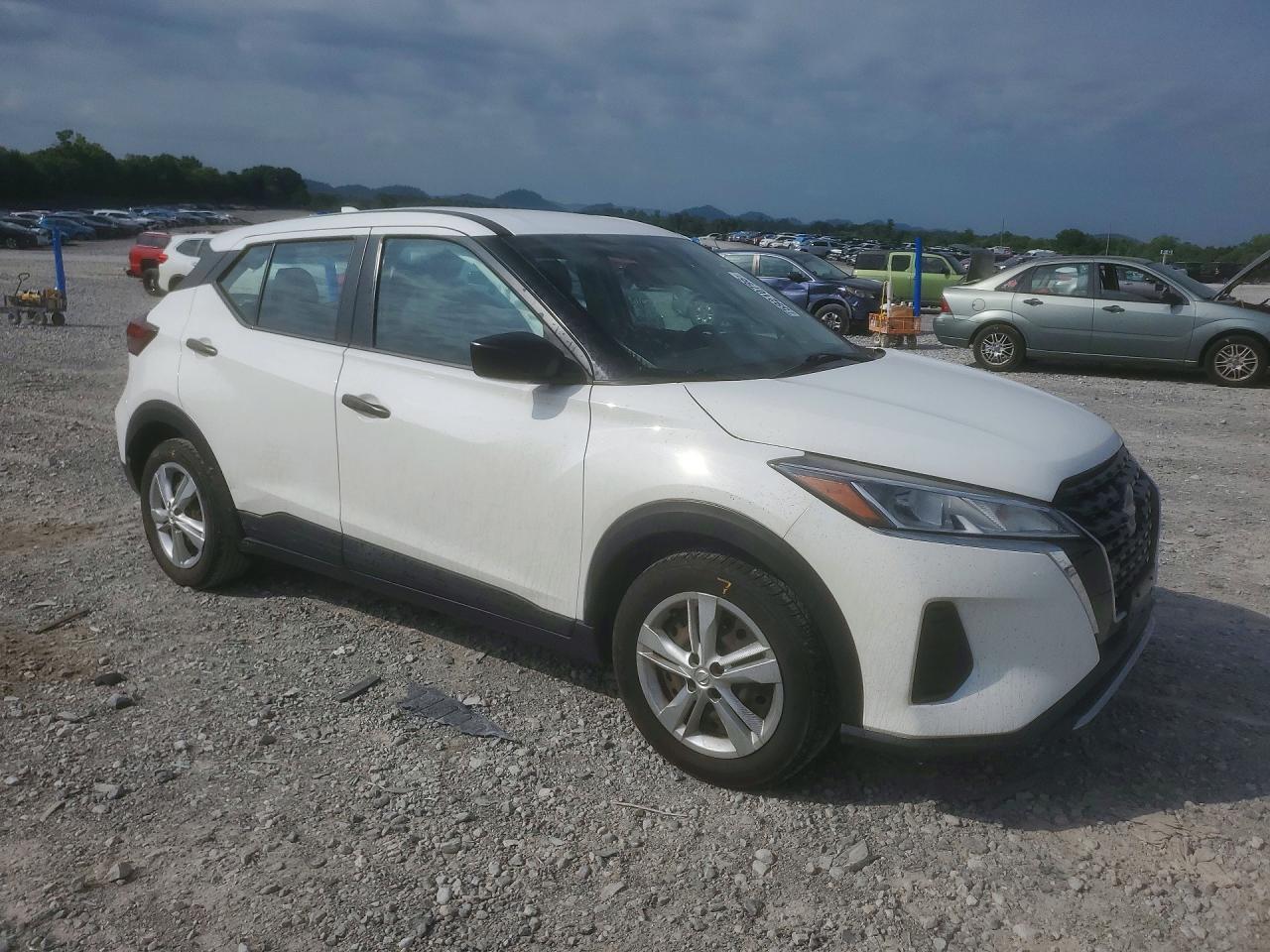 2022 Nissan Kicks S White vin: 3N1CP5BVXNL521108