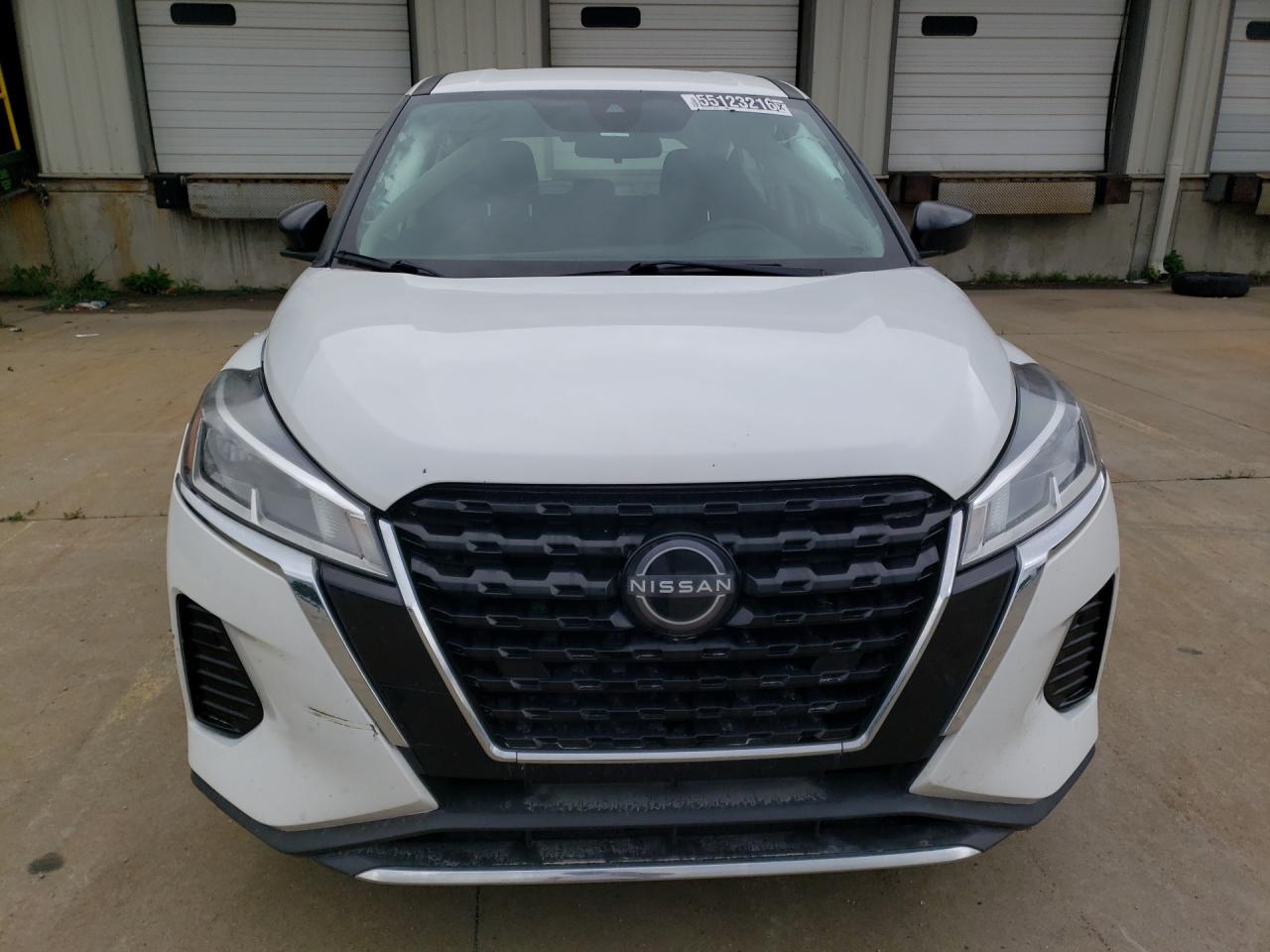 2023 Nissan Kicks S White vin: 3N1CP5BVXPL467439 Damage: Hood, Chipped, 3
