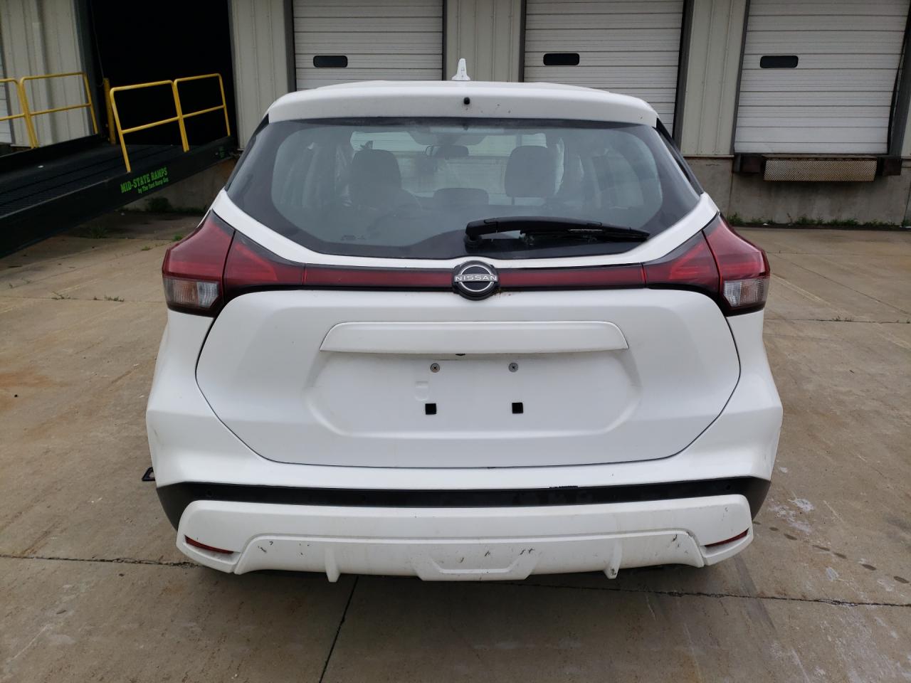 2023 Nissan Kicks S White vin: 3N1CP5BVXPL467439 Damage: Rear Bumper, Chipped, 4
