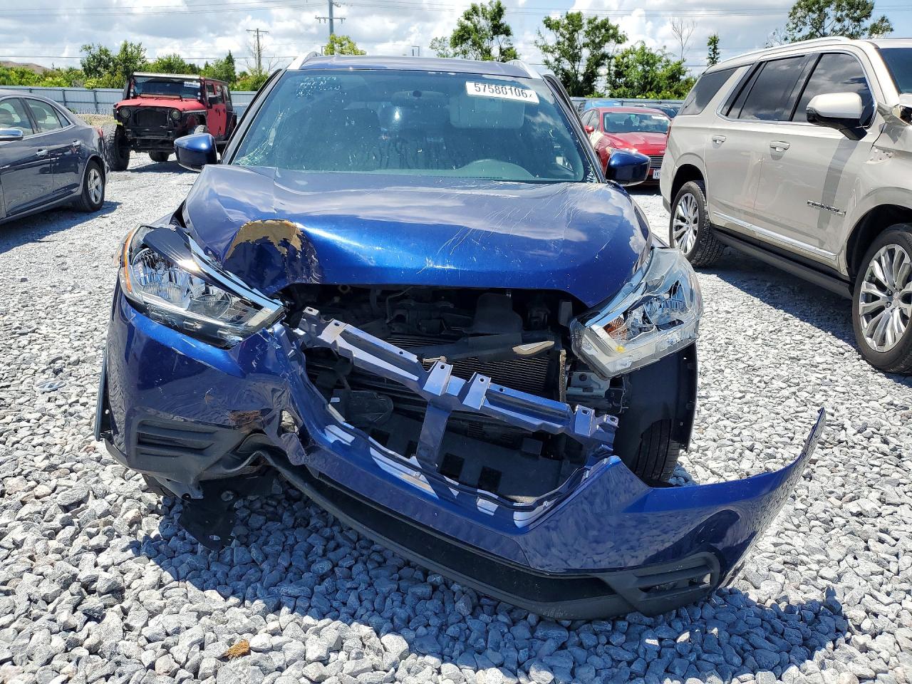 2019 Nissan Kicks Sv Blue vin: 3N1CP5CU1KL523525