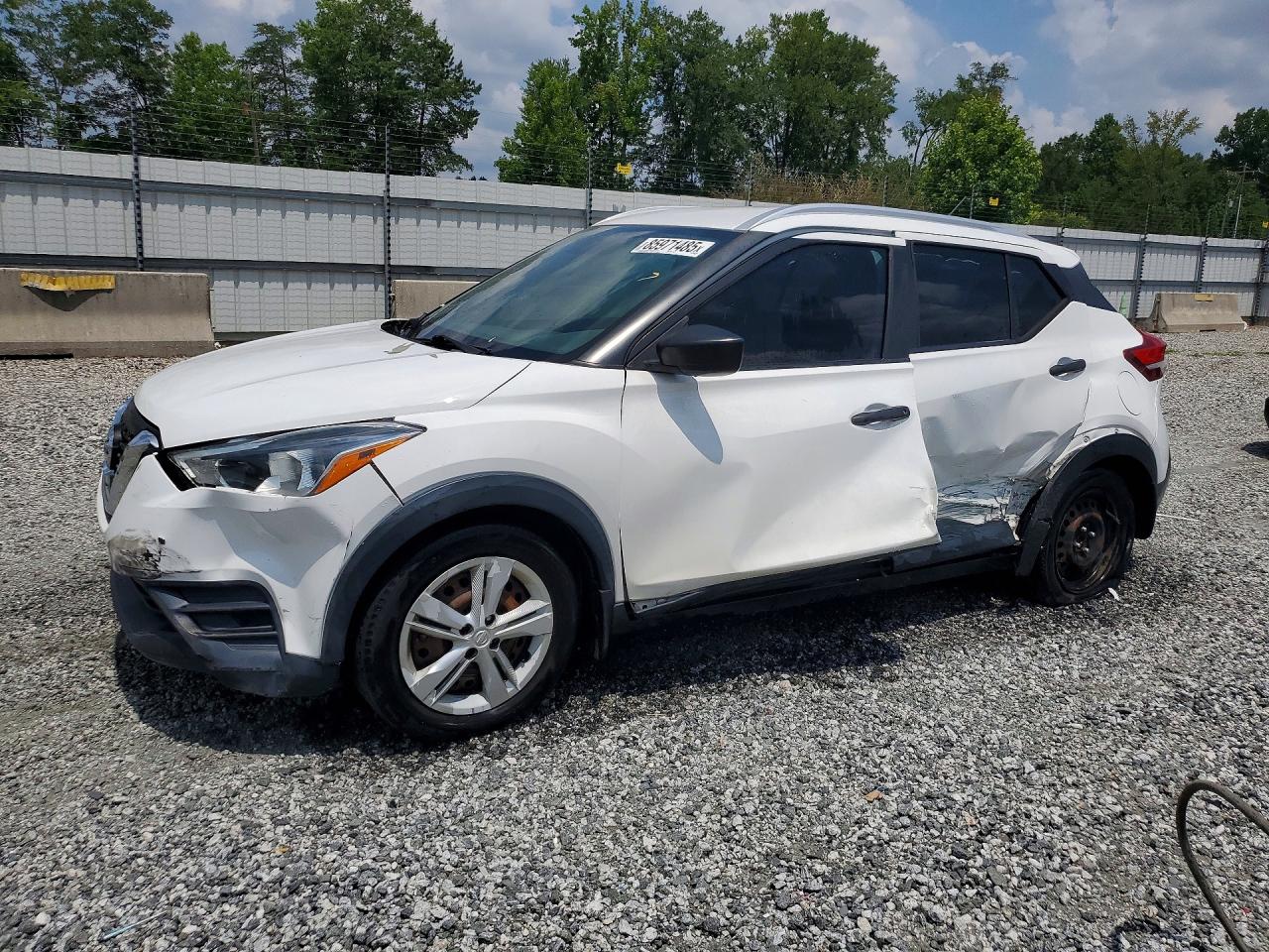 2019 Nissan Kicks S White vin: 3N1CP5CU2KL512727