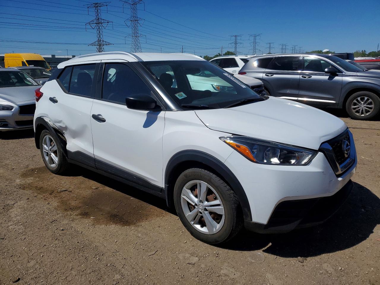 2018 Nissan Kicks S White vin: 3N1CP5CU3JL531964