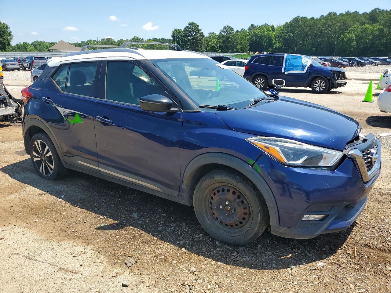 2018 Nissan Kicks Sr Blue vin: 3N1CP5CU6JL509134