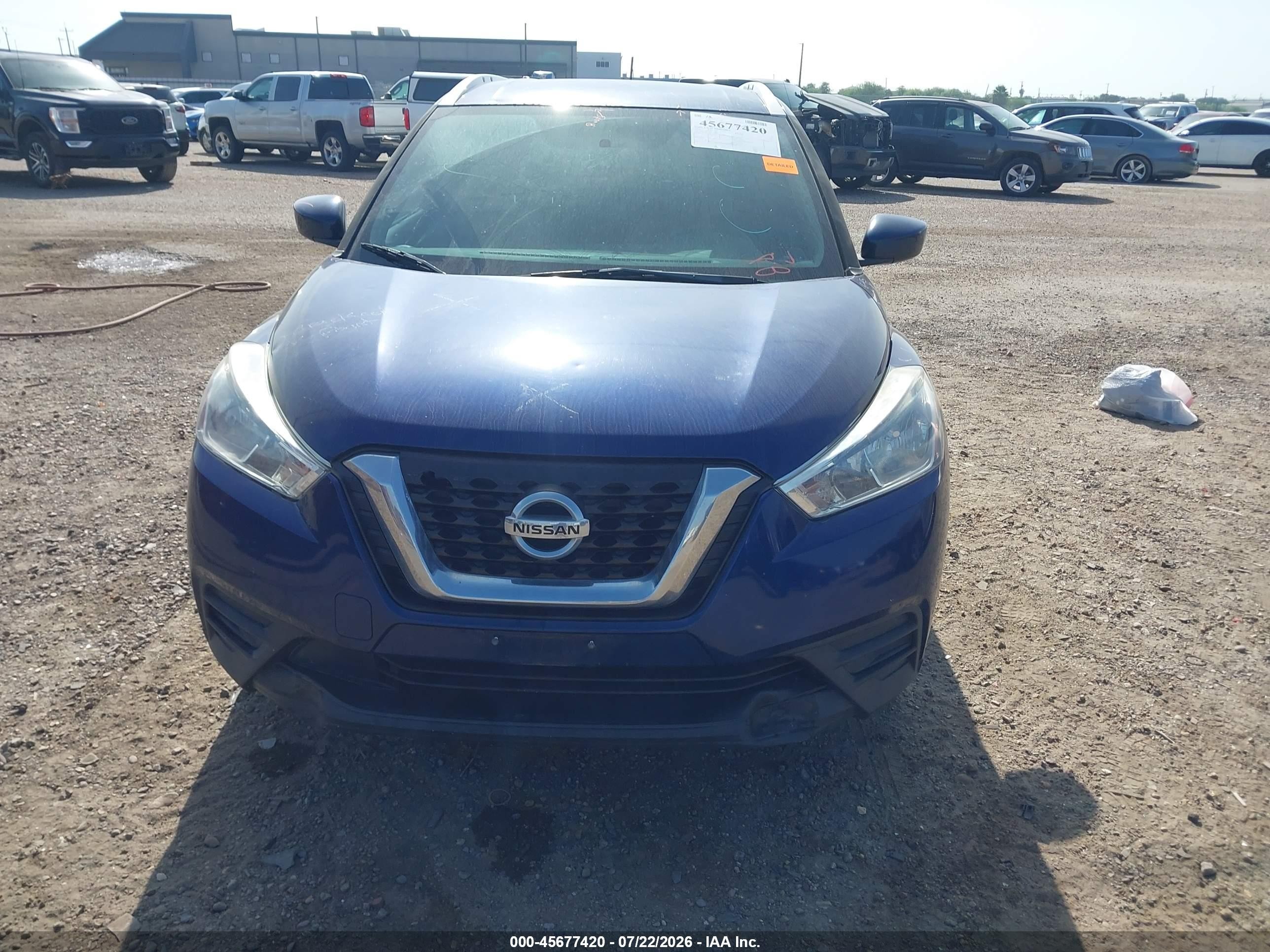 2018 Nissan Kicks Sv Blue vin: 3N1CP5CU8JL543818