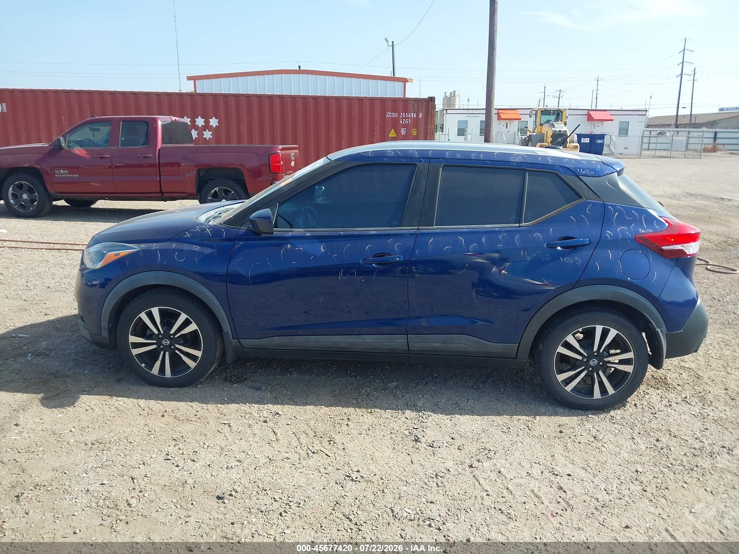 2018 Nissan Kicks Sv Blue vin: 3N1CP5CU8JL543818