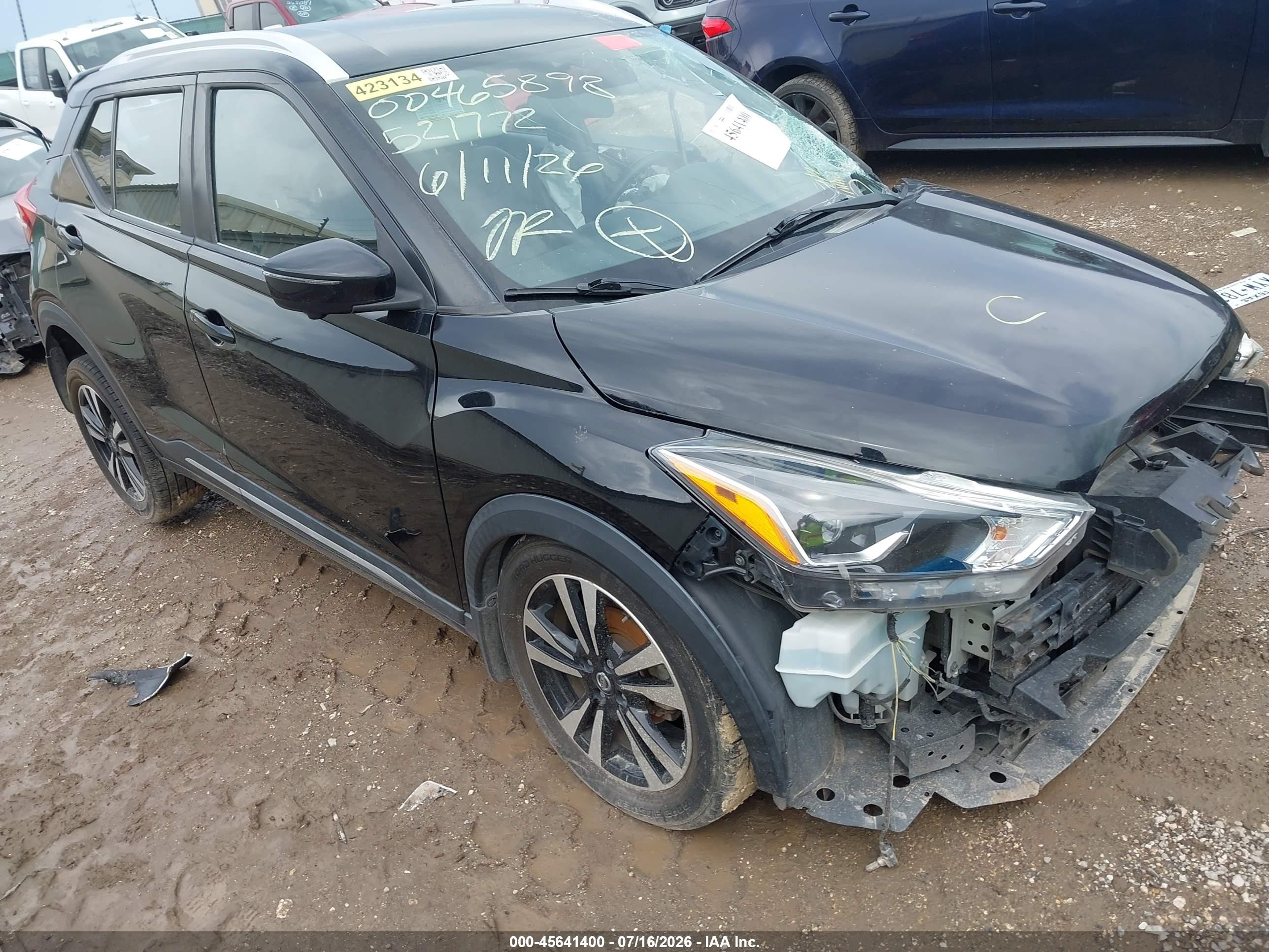 2019 Nissan Kicks Sr Black vin: 3N1CP5CU8KL521772