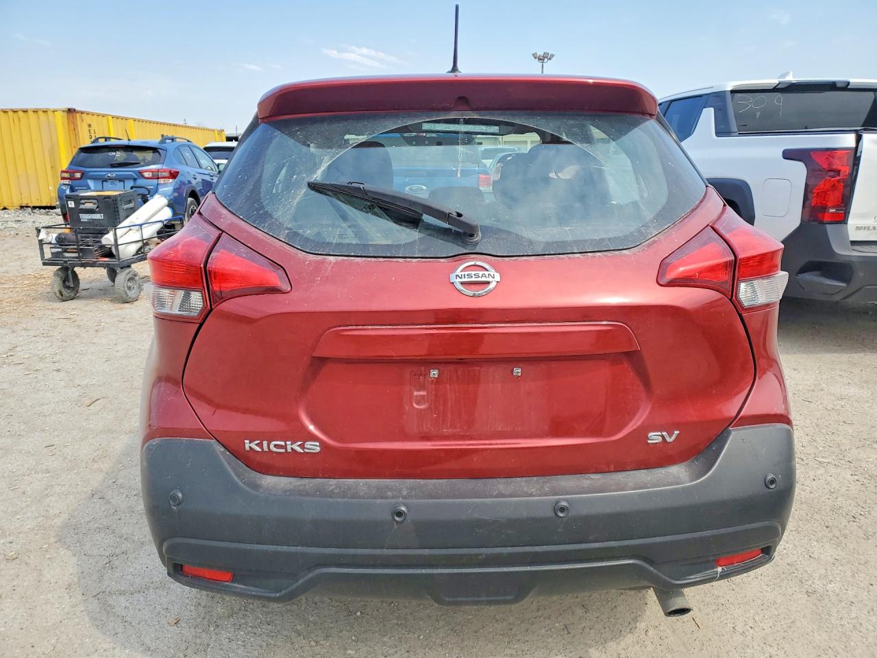 2019 Nissan Kicks Sv Burgundy vin: 3N1CP5CU9KL499300