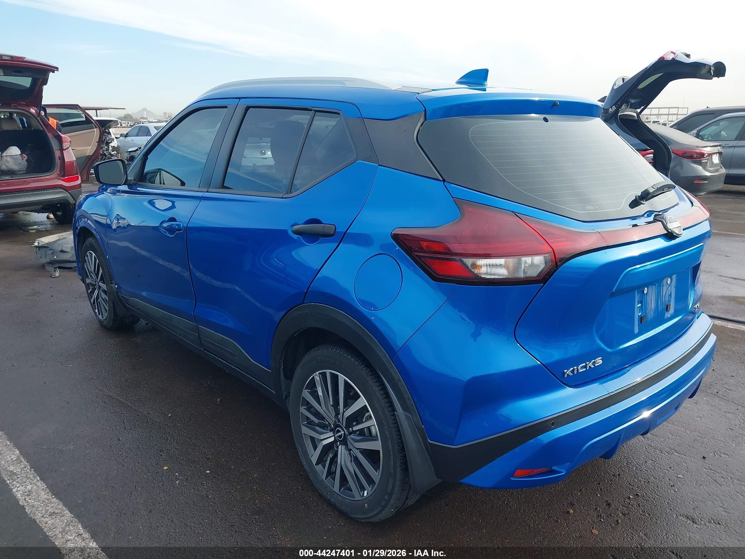 2022 Nissan Kicks Sv Xtronic Cvt Blue vin: 3N1CP5CV0NL481474