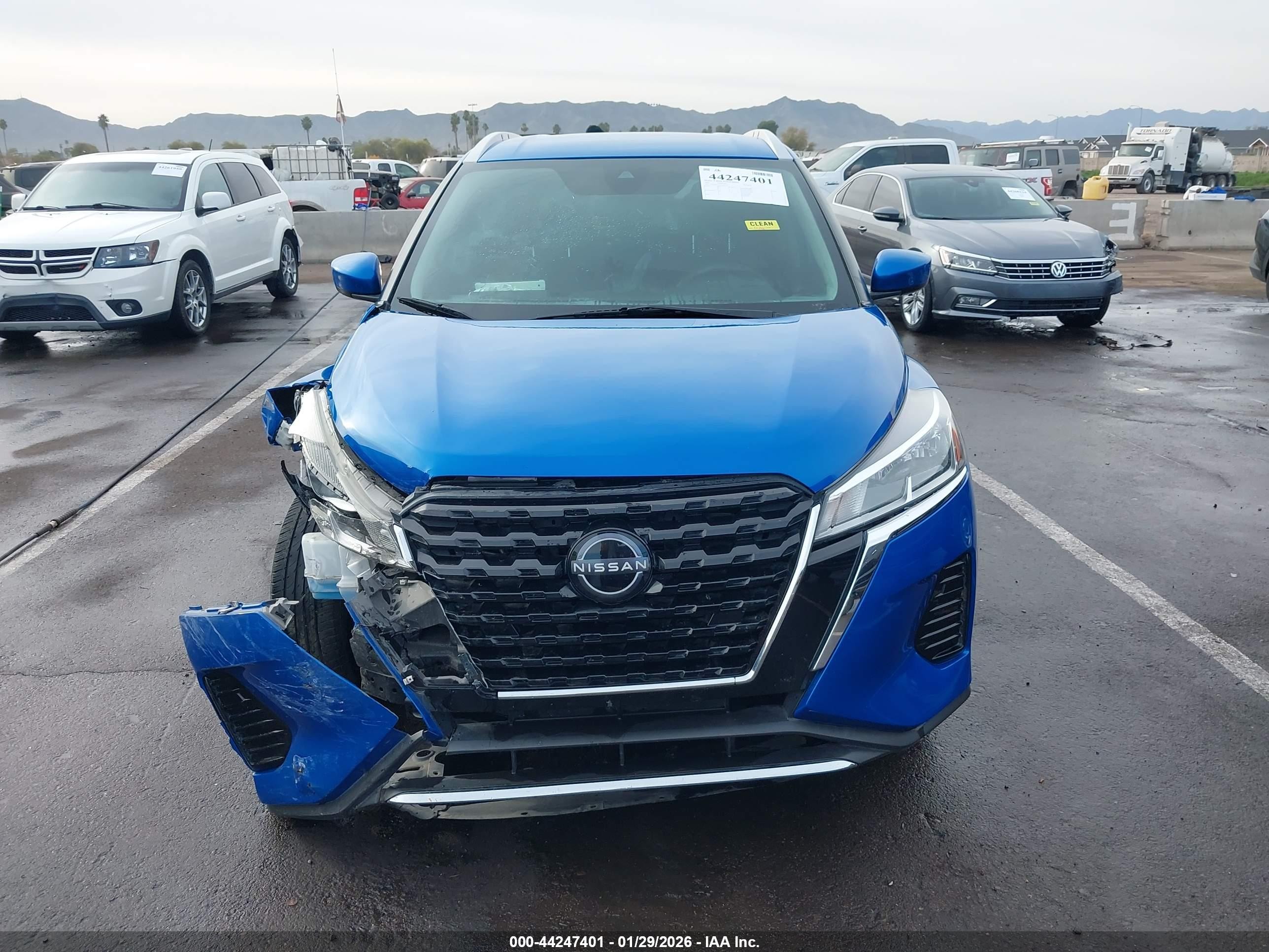 2022 Nissan Kicks Sv Xtronic Cvt Blue vin: 3N1CP5CV0NL481474