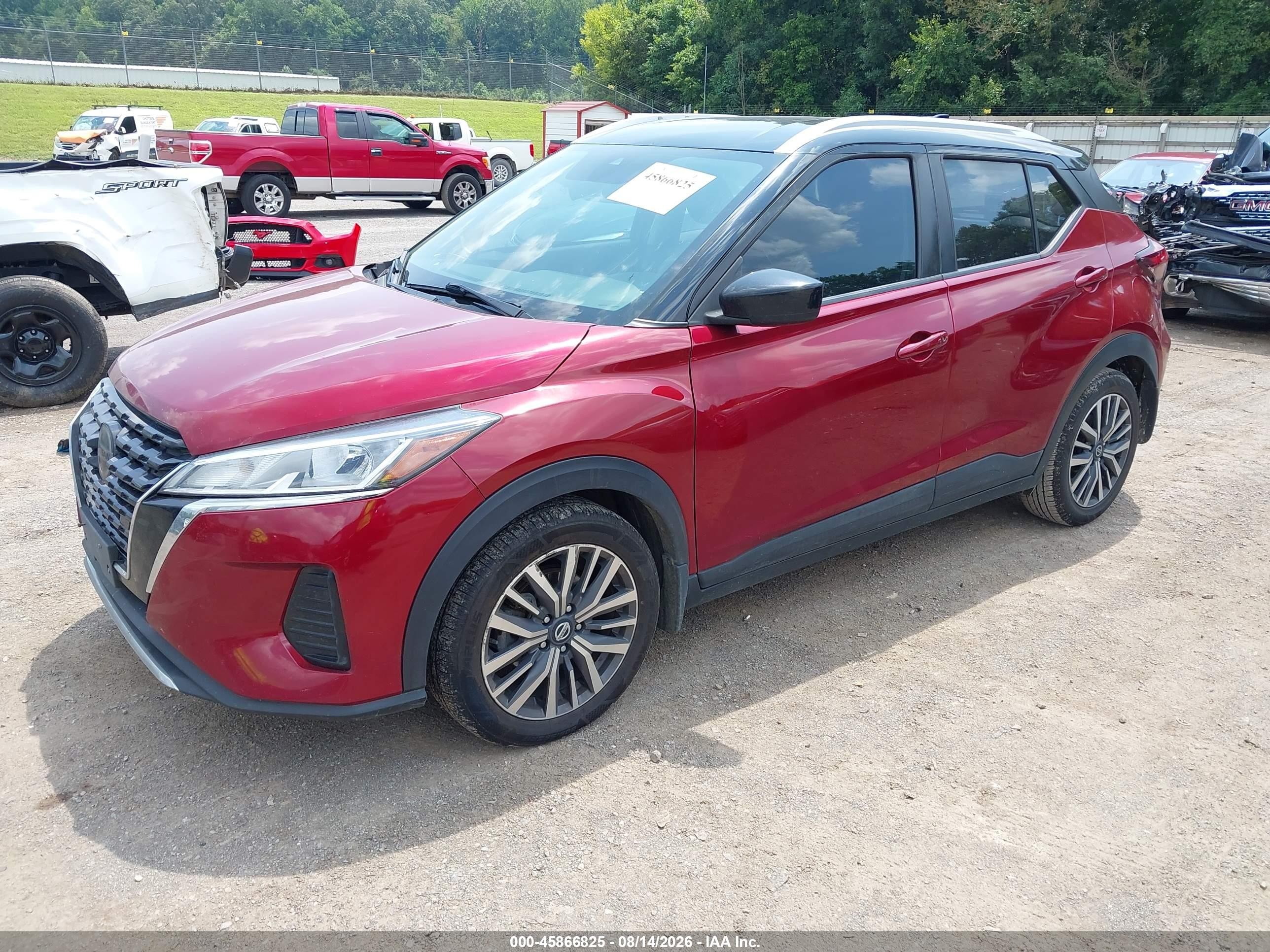 2021 Nissan Kicks Sv Xtronic Cvt Maroon vin: 3N1CP5CV1ML491624