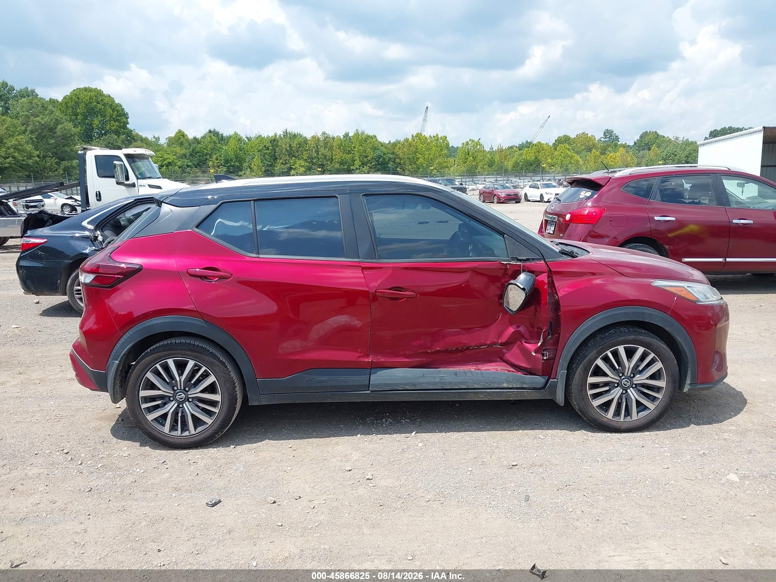 2021 Nissan Kicks Sv Xtronic Cvt Maroon vin: 3N1CP5CV1ML491624