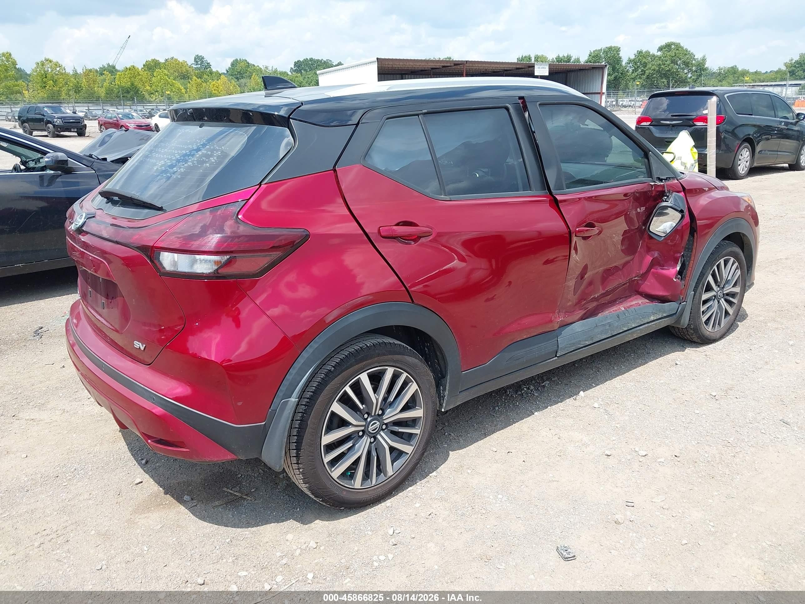 2021 Nissan Kicks Sv Xtronic Cvt Maroon vin: 3N1CP5CV1ML491624